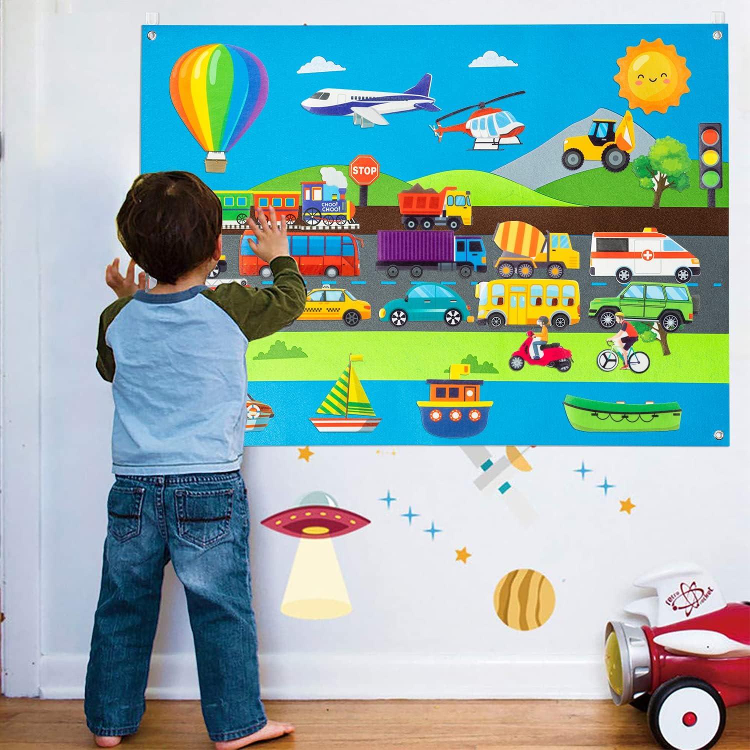 Conjunto de Tablero de Cuentos de Fieltro WATINC 35 Piezas