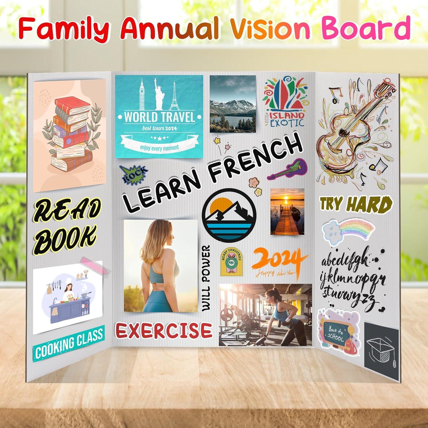 8 Tableros de Cartón Trifolio Cosweet 40.64x58.42 cm Blanco