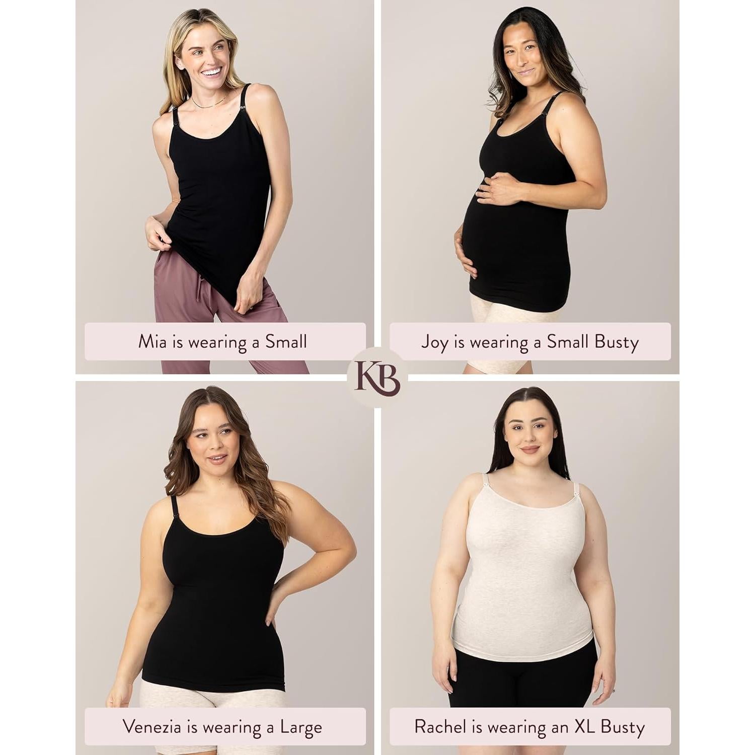 Kindred Bravely Sublime Pumping & Nursing Cami, Hands Free, Nursing Tank Tops Adjustable Pumping Bra with Easy Clip (Oatmeal Heather, Small-Busty) at Amazon Women’s Clothing store