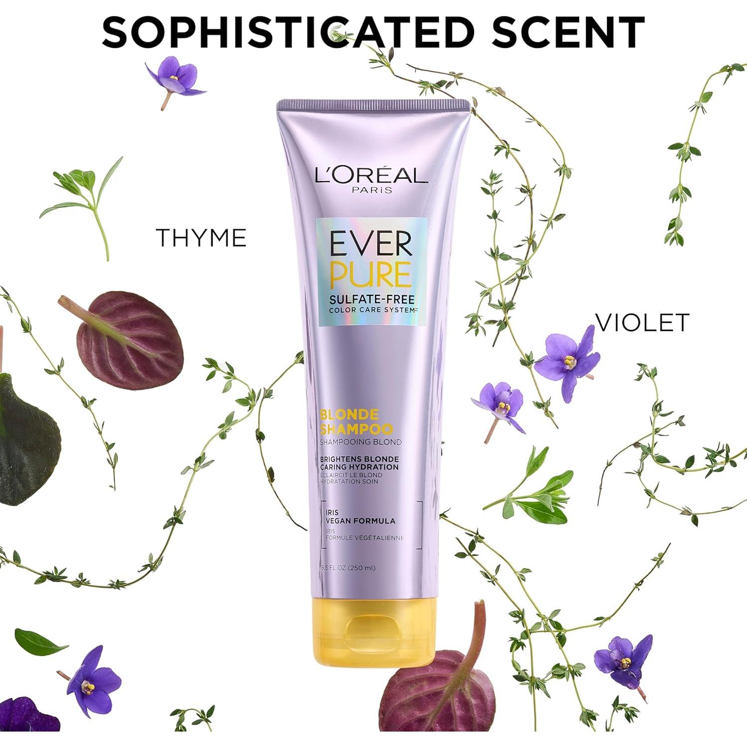 Champú Sin Sulfatos L'Oreal Paris EverPure 250 ml para Cabello Rubio