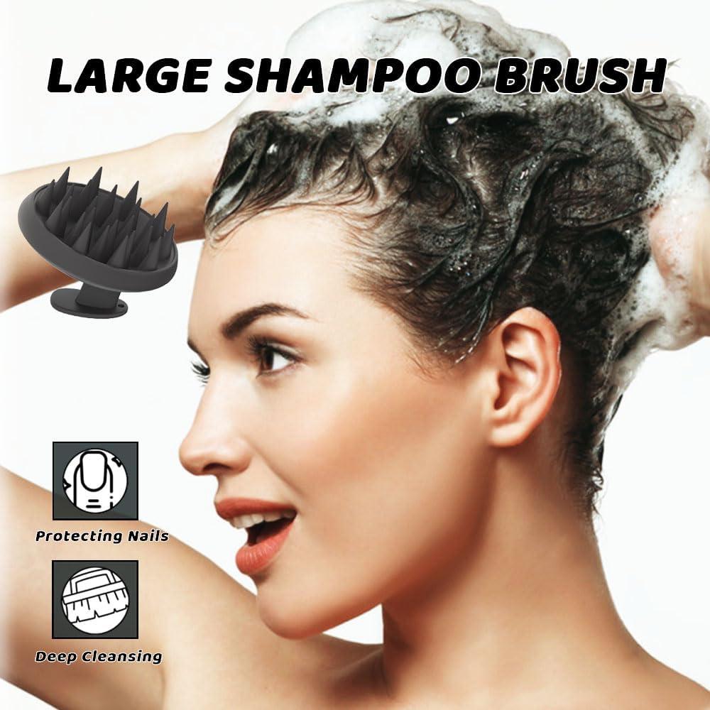 Masajeador de Cuero Cabelludo YalsFTY de Silicona Negro