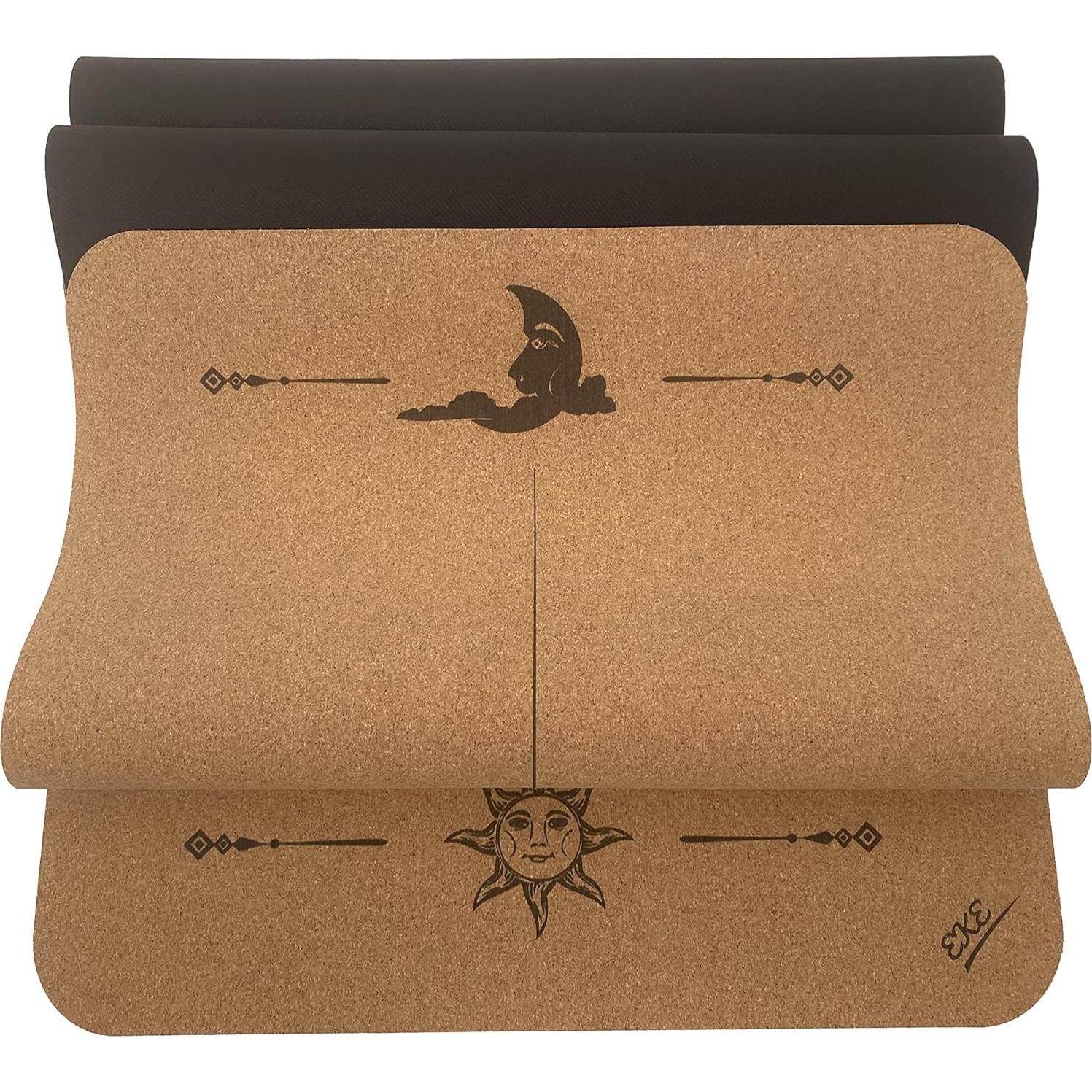 Alfombrilla de Yoga EKE de Corcho 182.88x60.96cm Antideslizante
