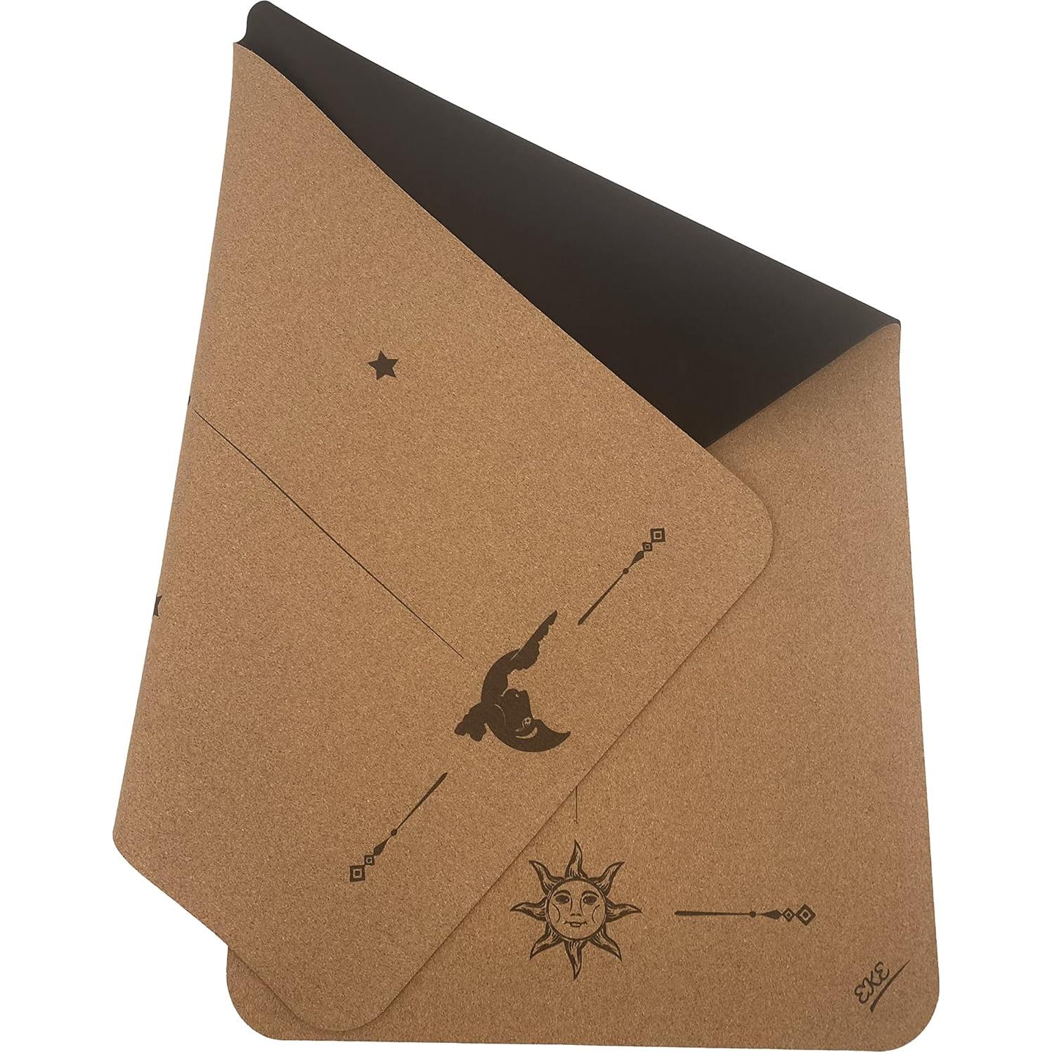 Alfombrilla de Yoga EKE de Corcho 182.88x60.96cm Antideslizante