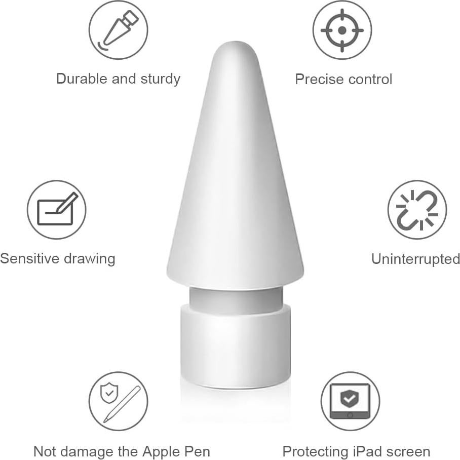 Puntas de Reemplazo SIXFU para Apple Pencil 1ra y 2da Gen - 8 Pack