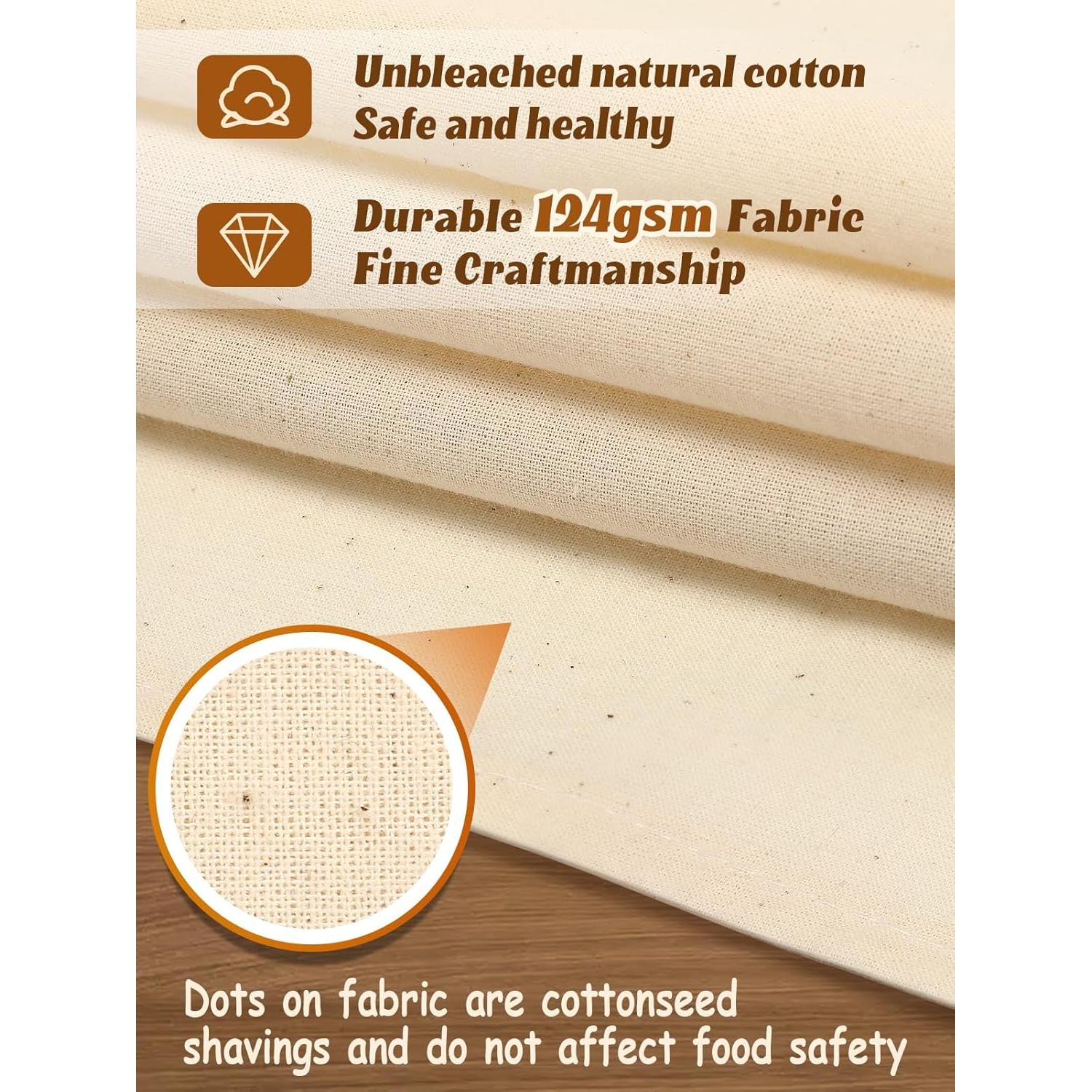 3 Toallas de Té 100% Algodón ANPHSIN para Hornear Pan 35.5x45.7cm