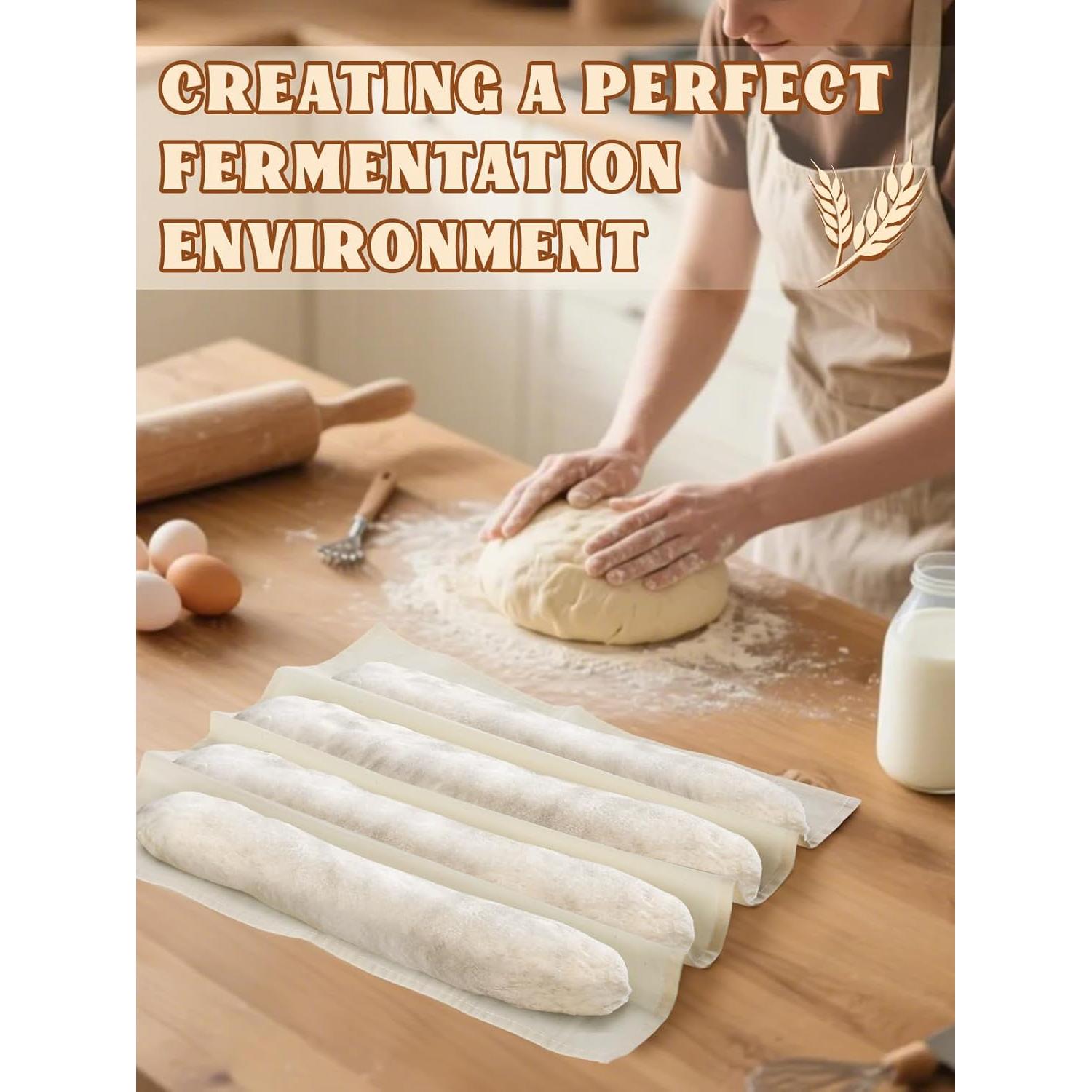 3 Toallas de Té 100% Algodón ANPHSIN para Hornear Pan 35.5x45.7cm