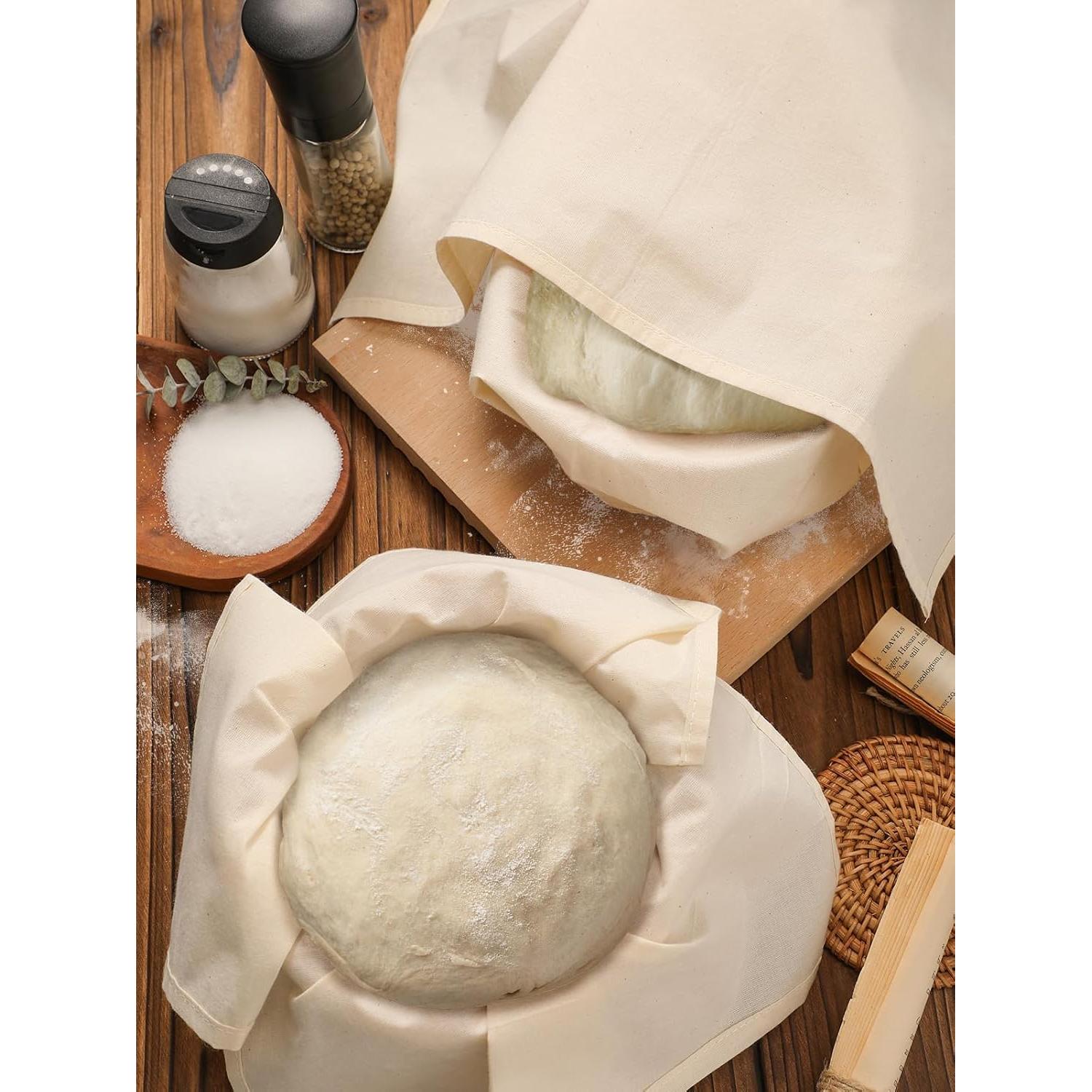 3 Toallas de Té 100% Algodón ANPHSIN para Hornear Pan 35.5x45.7cm