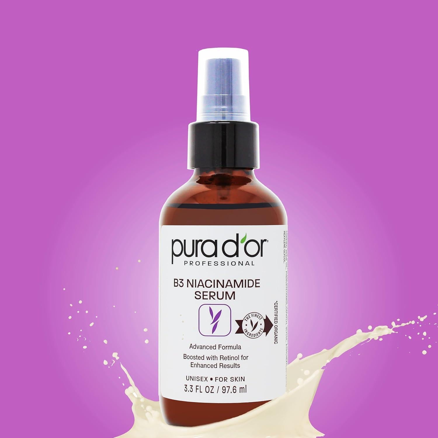 Suero Facial Niacinamida B3 PURA D'OR 100 ml - Hipoalergénico