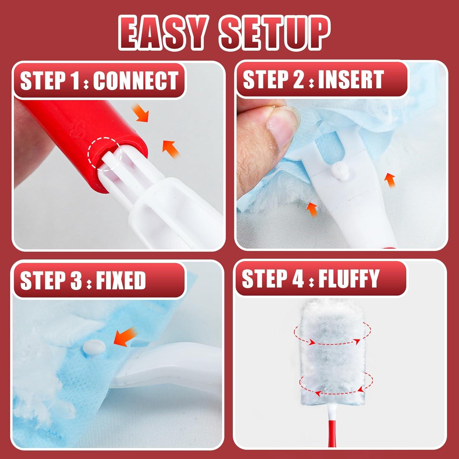 Duster JEHONN 30 Rellenos Microfibra 360° Multi-Superficie