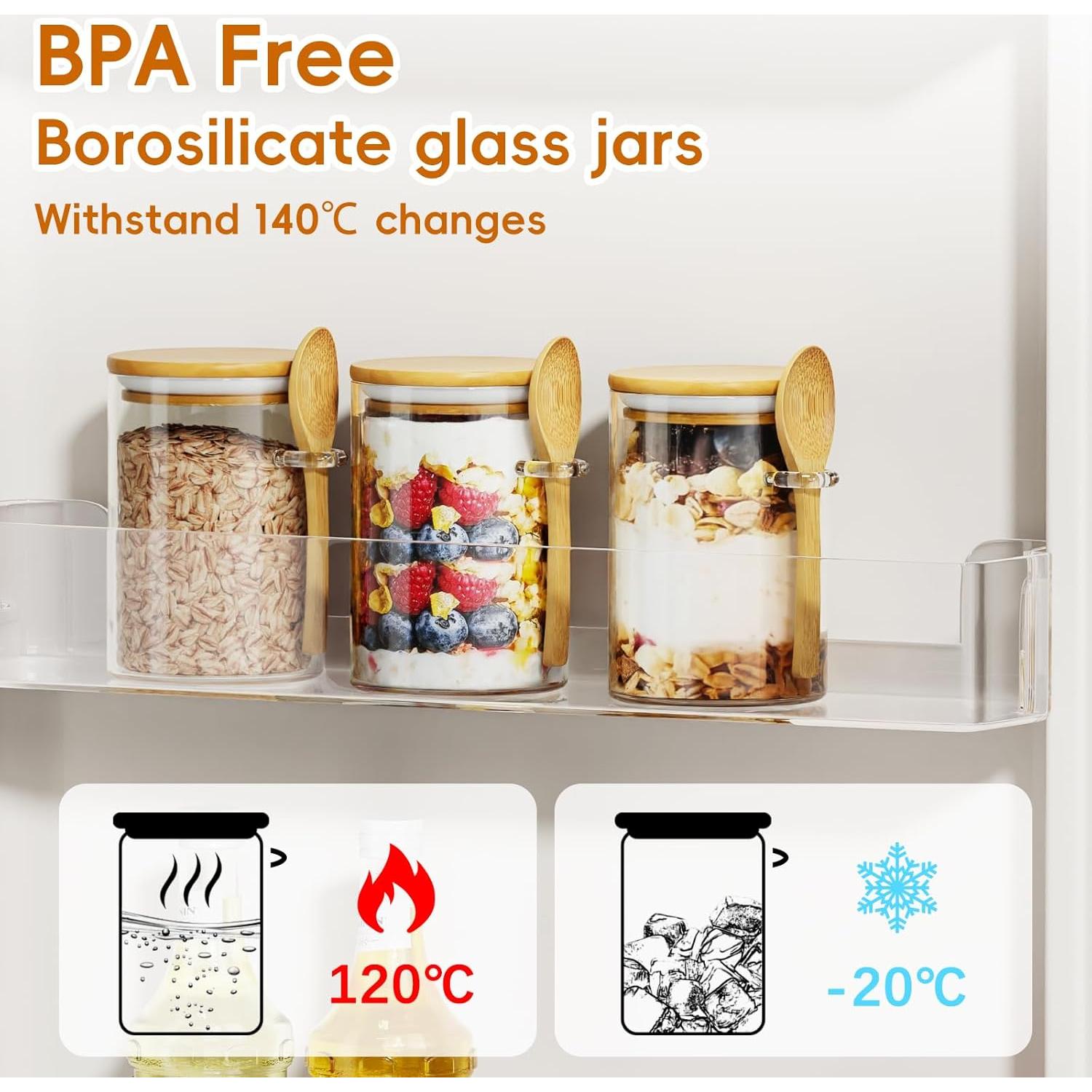 Contenedor de Azúcar de Vidrio OneDream 443ml con Cuchara