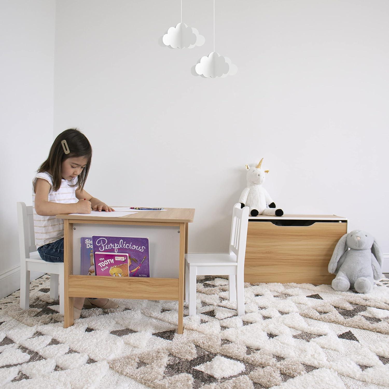 Cofre de Juguetes Humble Crew Madera Natural 68.6x38.1x42.4 cm