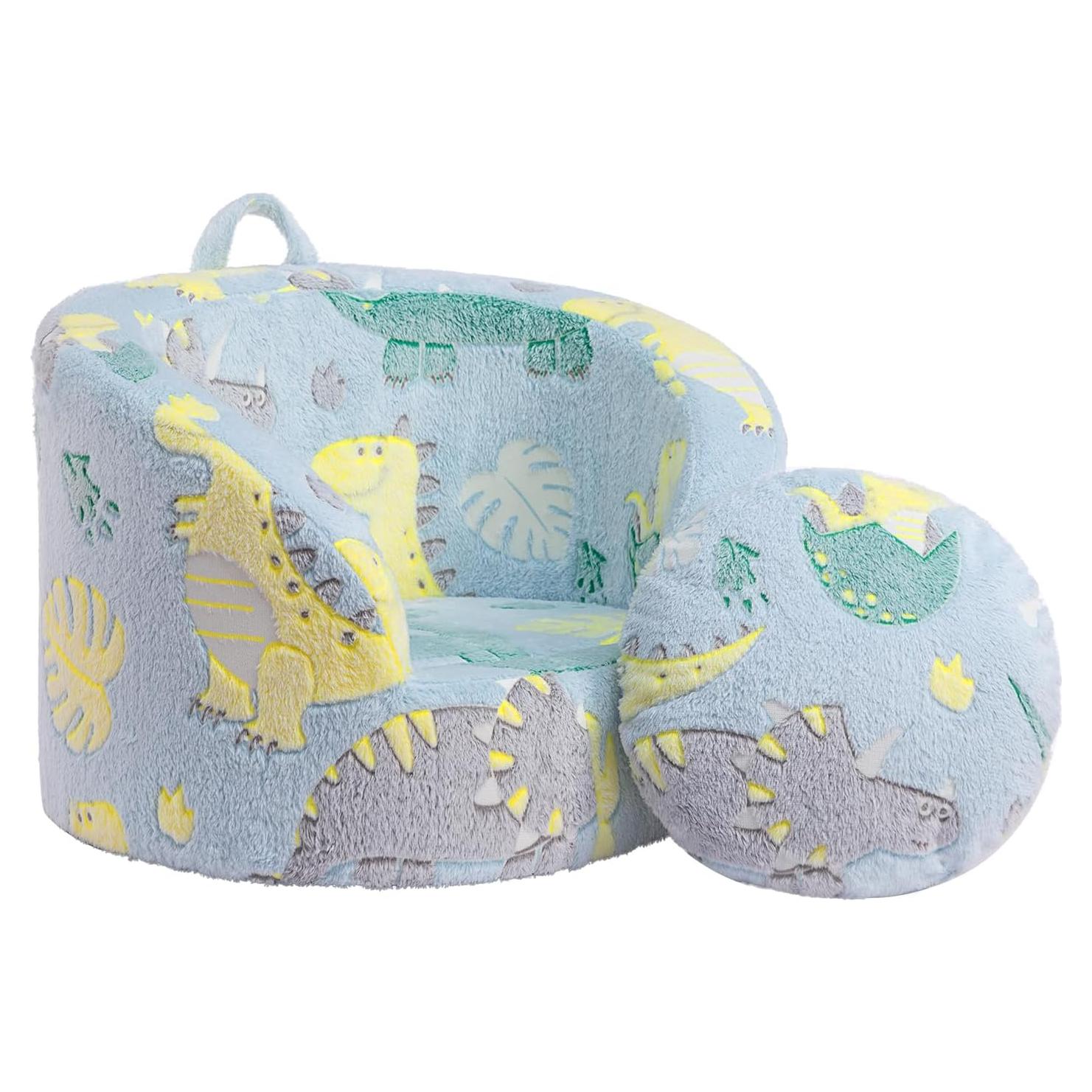 Sofá Infantil ALIMORDEN Dinosaurio, Sillón de Espuma 60cm