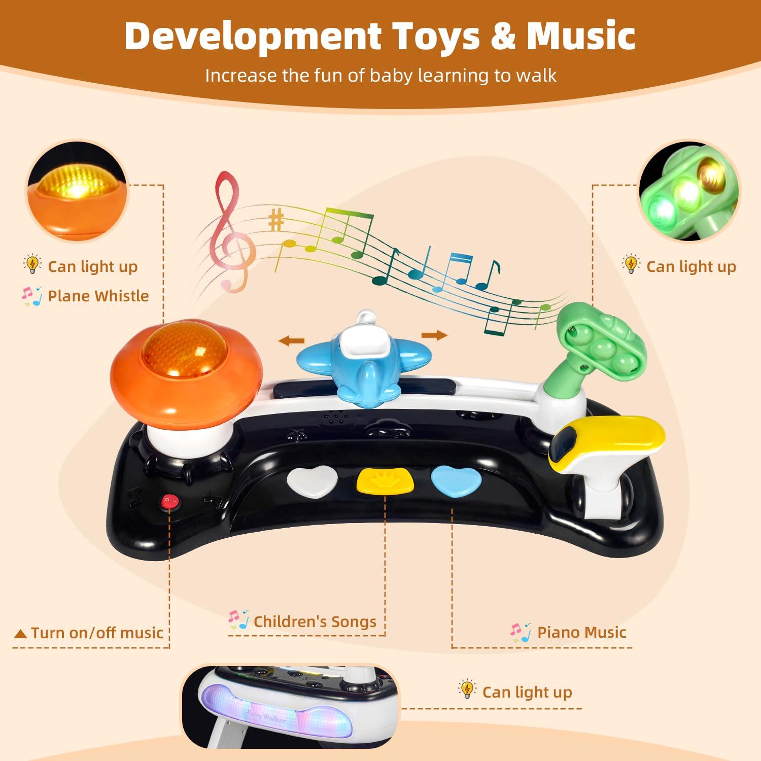 Andador Musical y de Luces para Bebés 5 en 1 Ajustable