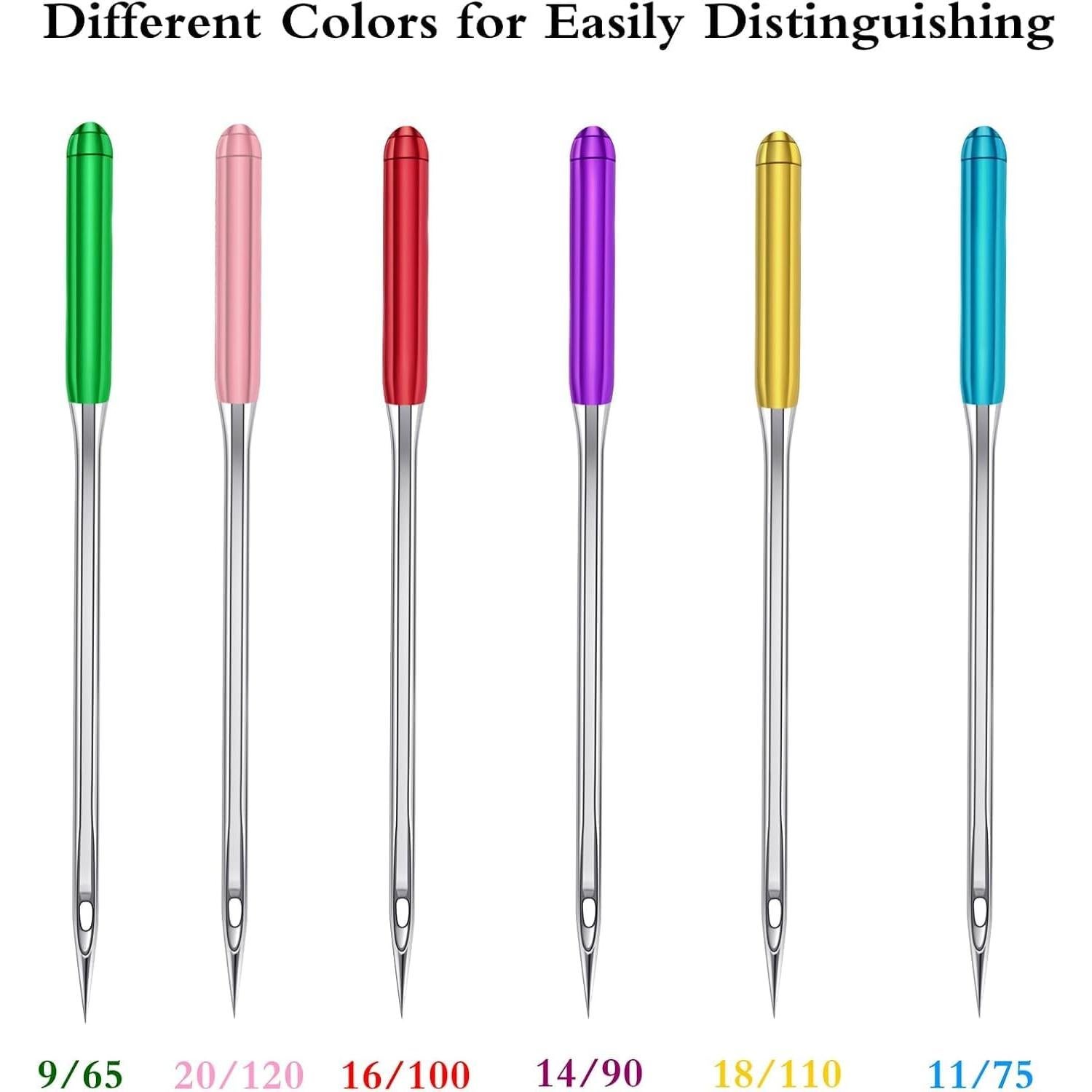 Agujas de Máquina de Coser HONEYSEW 60 Piezas Universales