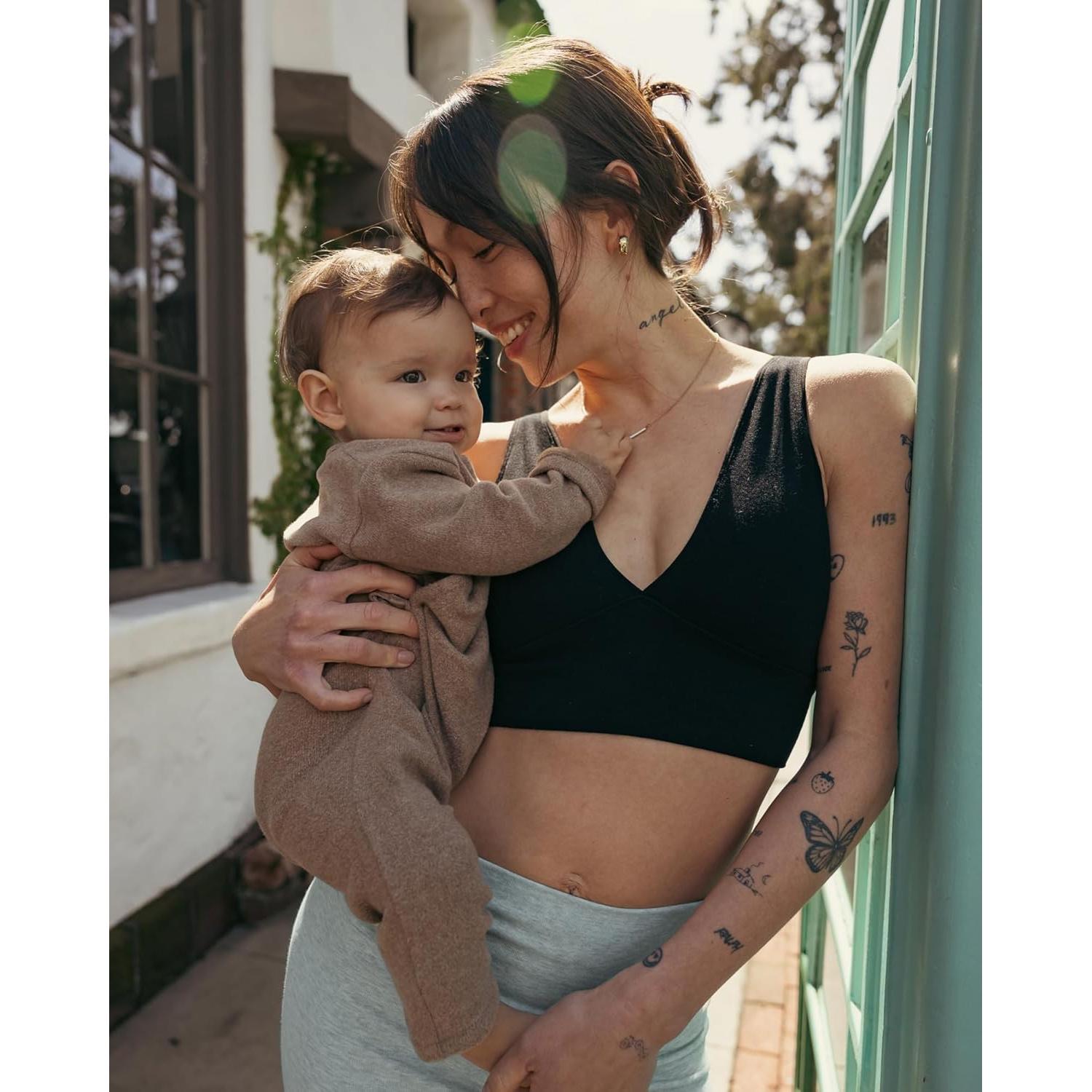 Sostén de Lactancia Kindred Bravely Sublime Negro Talla Pequeña