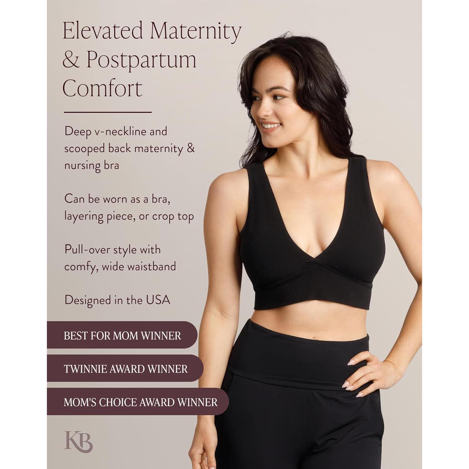 Sostén de Lactancia Kindred Bravely Sublime Negro Talla Pequeña