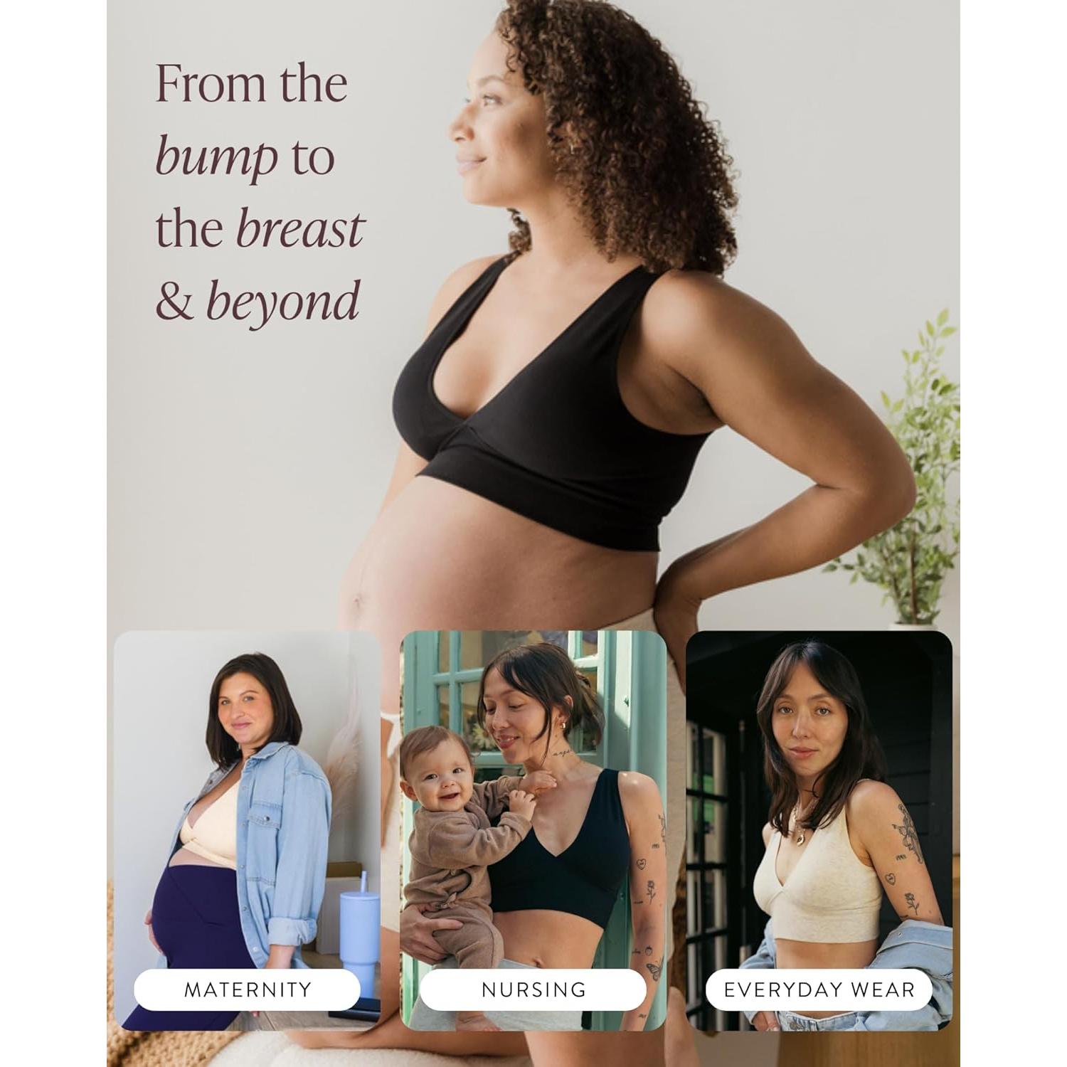 Sostén de Lactancia Kindred Bravely Sublime Negro Talla Pequeña