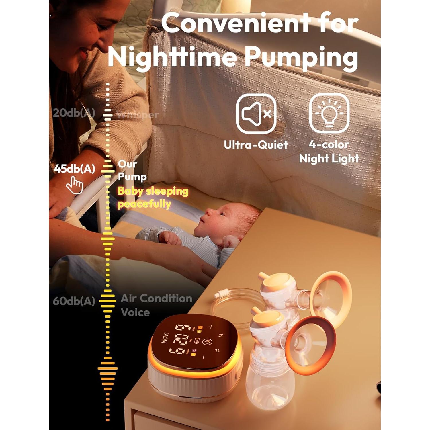 Bomba de Pecho Eléctrica NCVI 8116, Portátil 4400mAh, Silenciosa