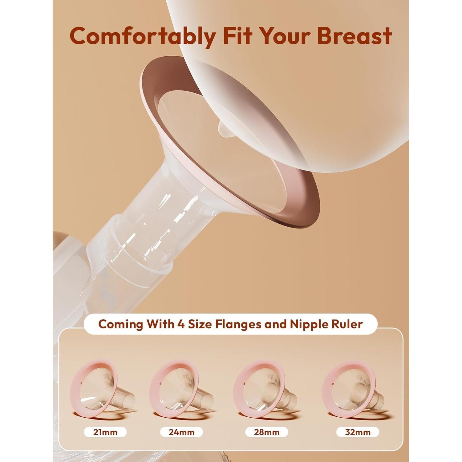 Bomba de Pecho Eléctrica NCVI 8116, Portátil 4400mAh, Silenciosa