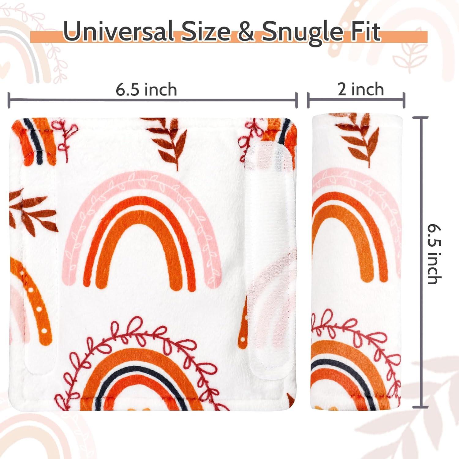 Cubiertas de Correa para Asiento de Auto Pea Pod 2 Pzas - Arcoíris