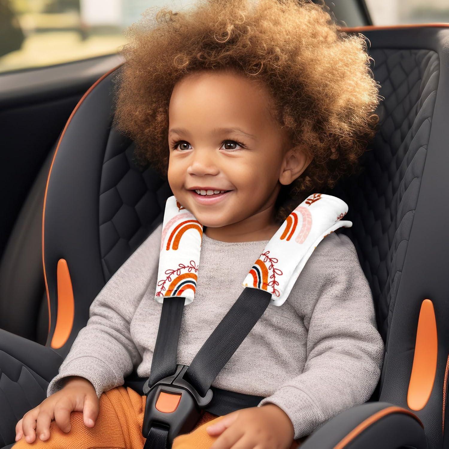 Cubiertas de Correa para Asiento de Auto Pea Pod 2 Pzas - Arcoíris