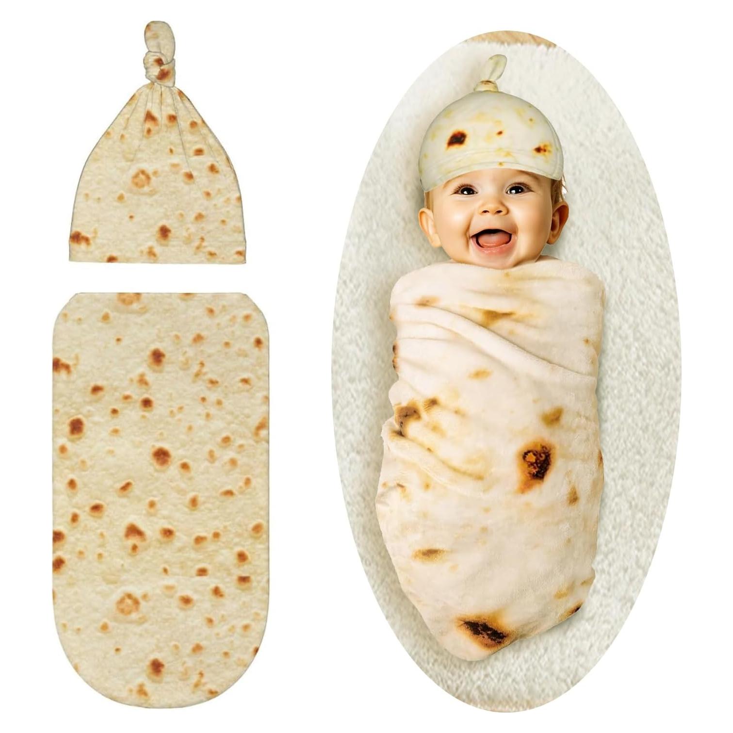 Manta de Envueltos Burrito zxtrby para Bebés 52.8 cm Amarillo