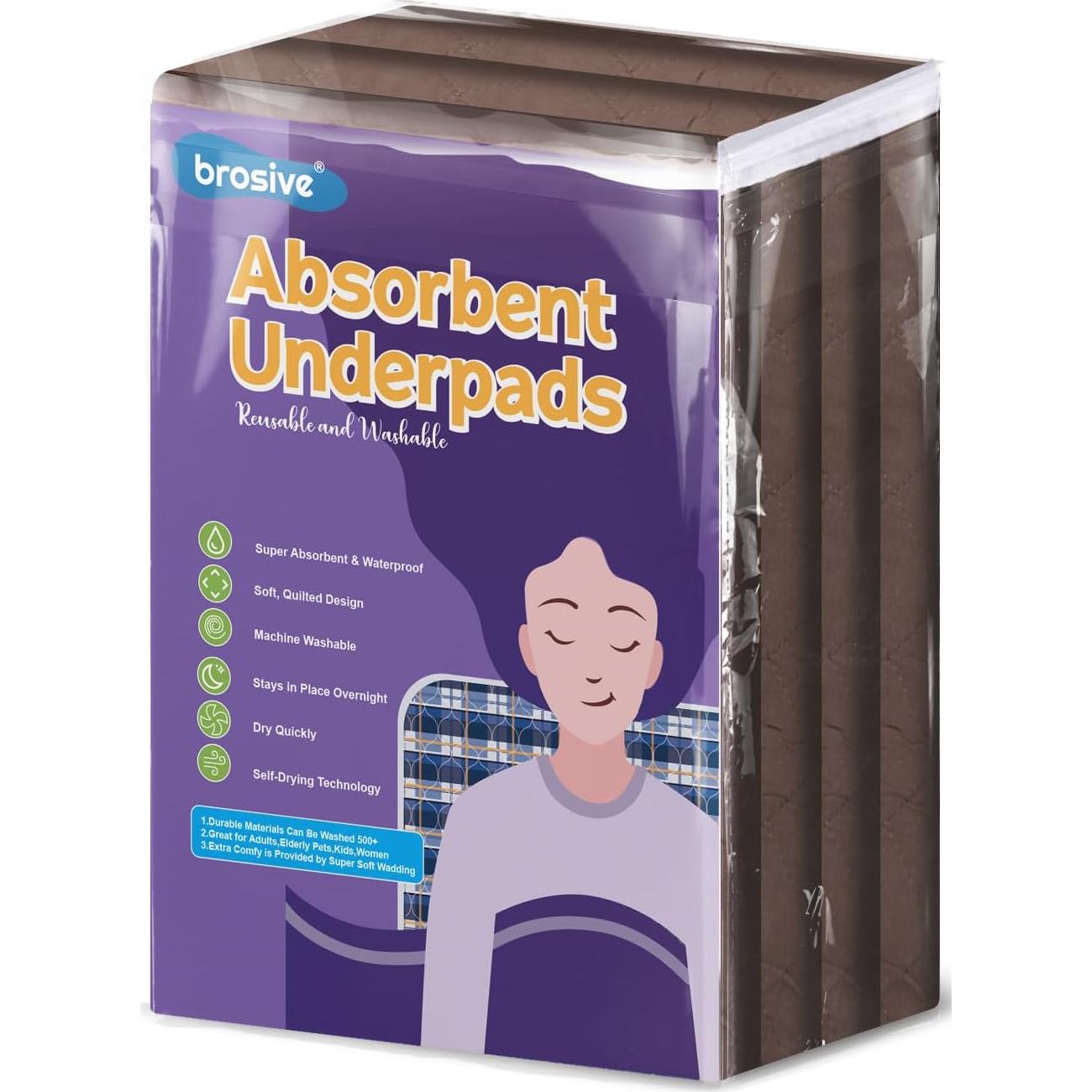 Protecciones de Cama Impermeables Brosive 61x91 cm - 4 Piezas