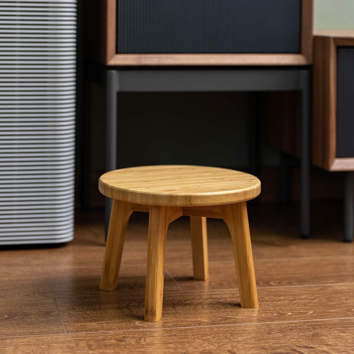 Taburete de Bambú GOBAM 18.5 cm Resistente 136 kg Natural