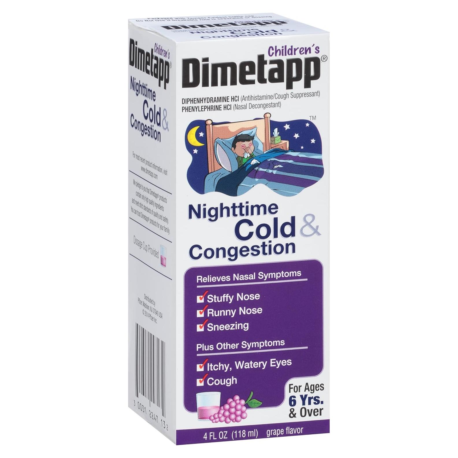 Dimetapp Antihistamínico Niños 118 ml Sabor Uva Paquete de 3