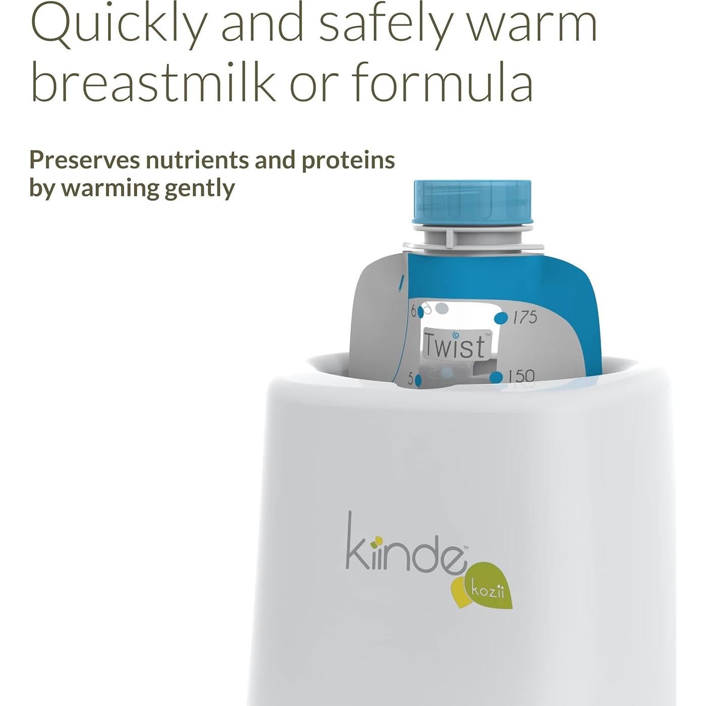 Calentador de Biberones Kiinde Kozii 1 Cuenta - Calienta Leche Materna