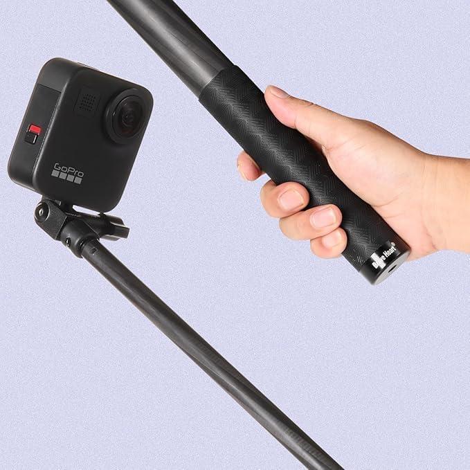 Palo de Selfie Invisible Qishang 26cm a 1.2m Fibra Carbono