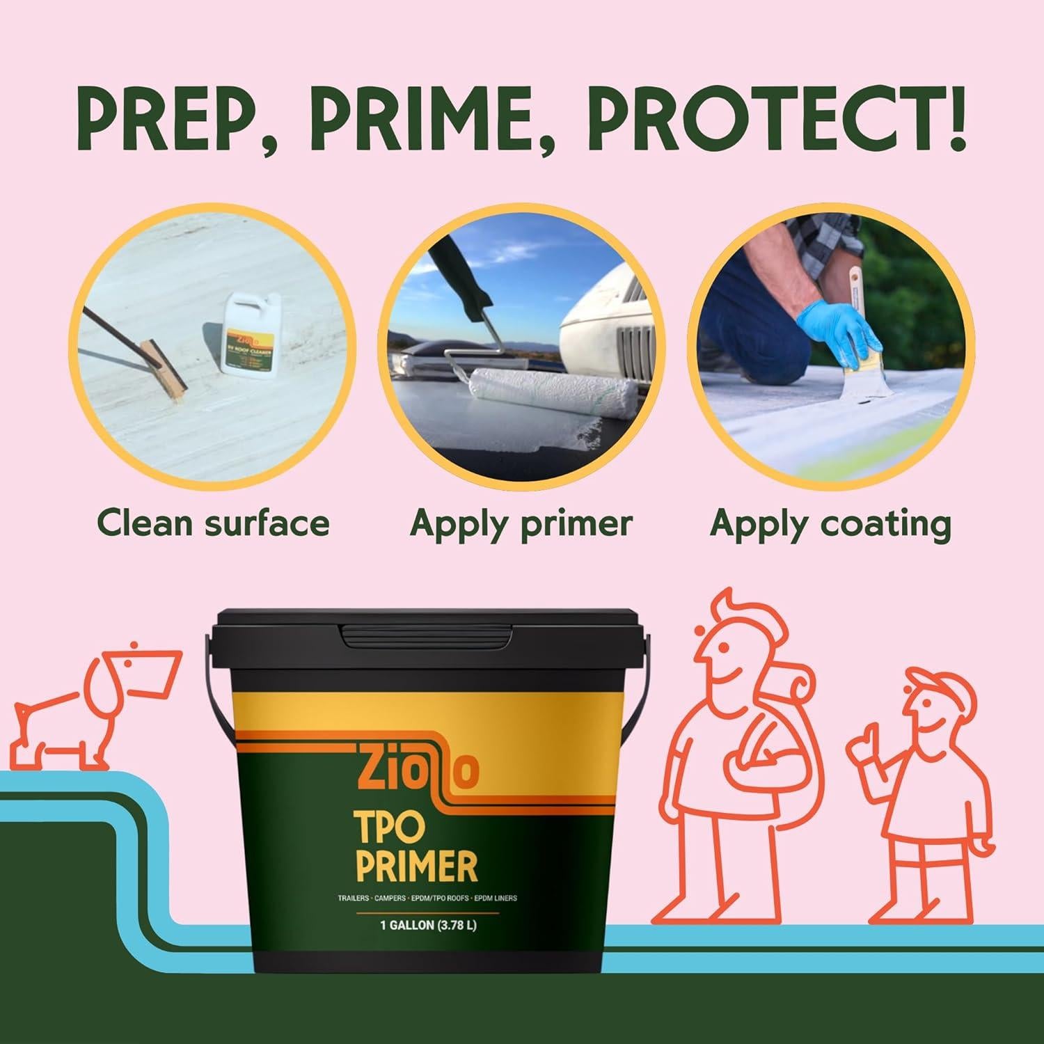 Kit de Reparación de Techo Ziollo 9.14 m - Impermeable