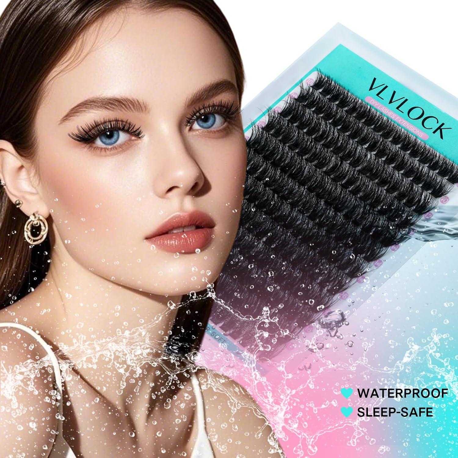 Kit de Extensión de Pestañas 100D VLVLOCK 10-18mm Volumen 3D