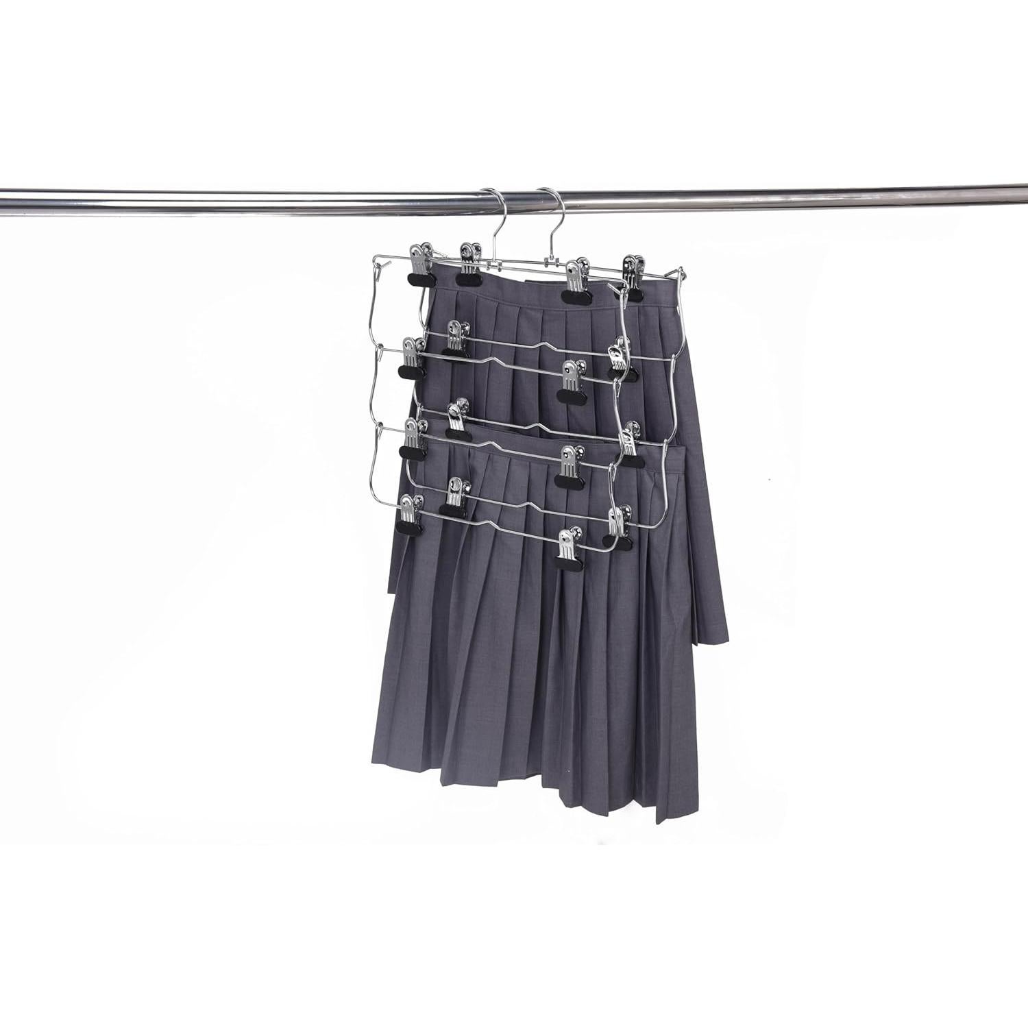 Perchas Plegables de Calidad 2-Pack con Clips Antideslizantes