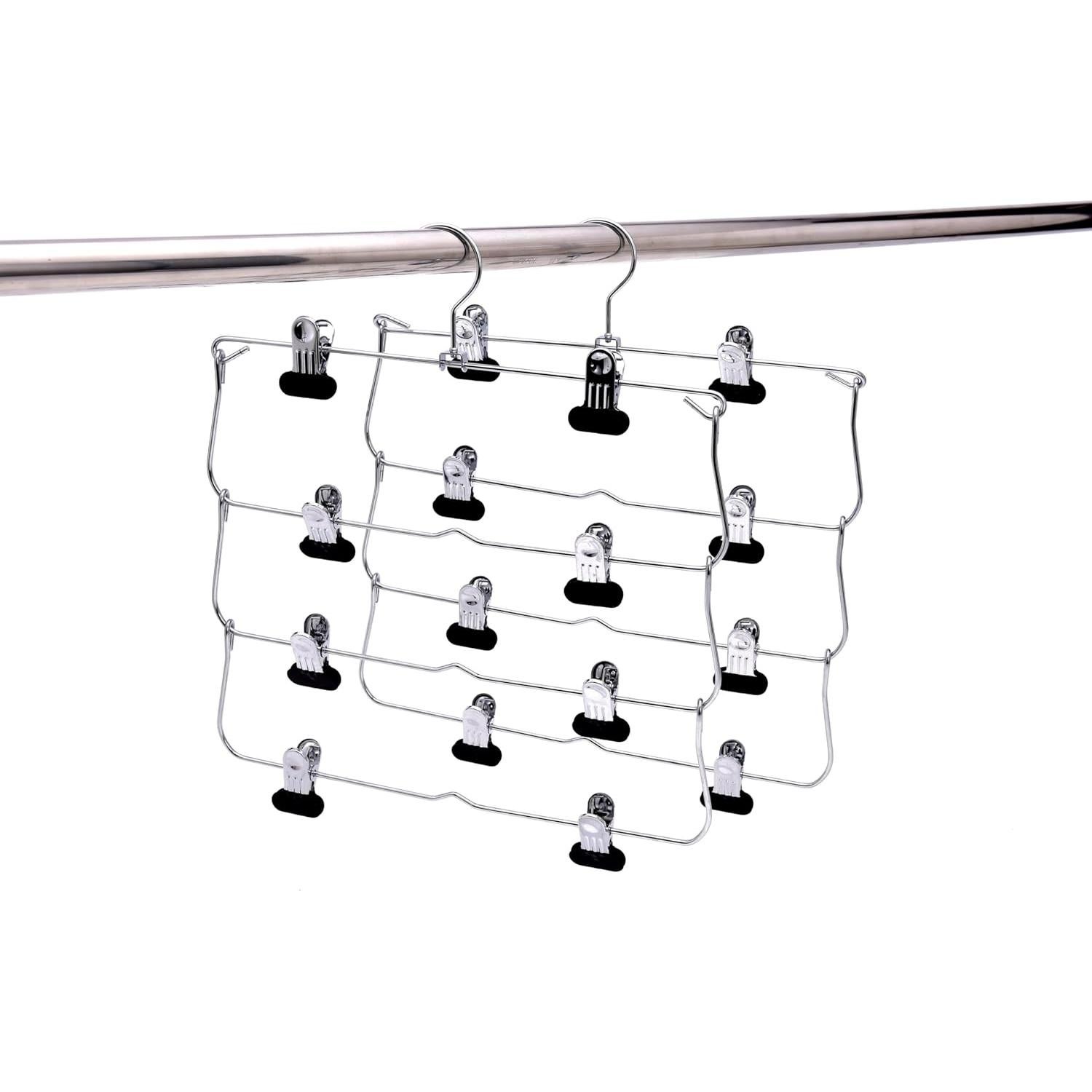 Perchas Plegables de Calidad 2-Pack con Clips Antideslizantes