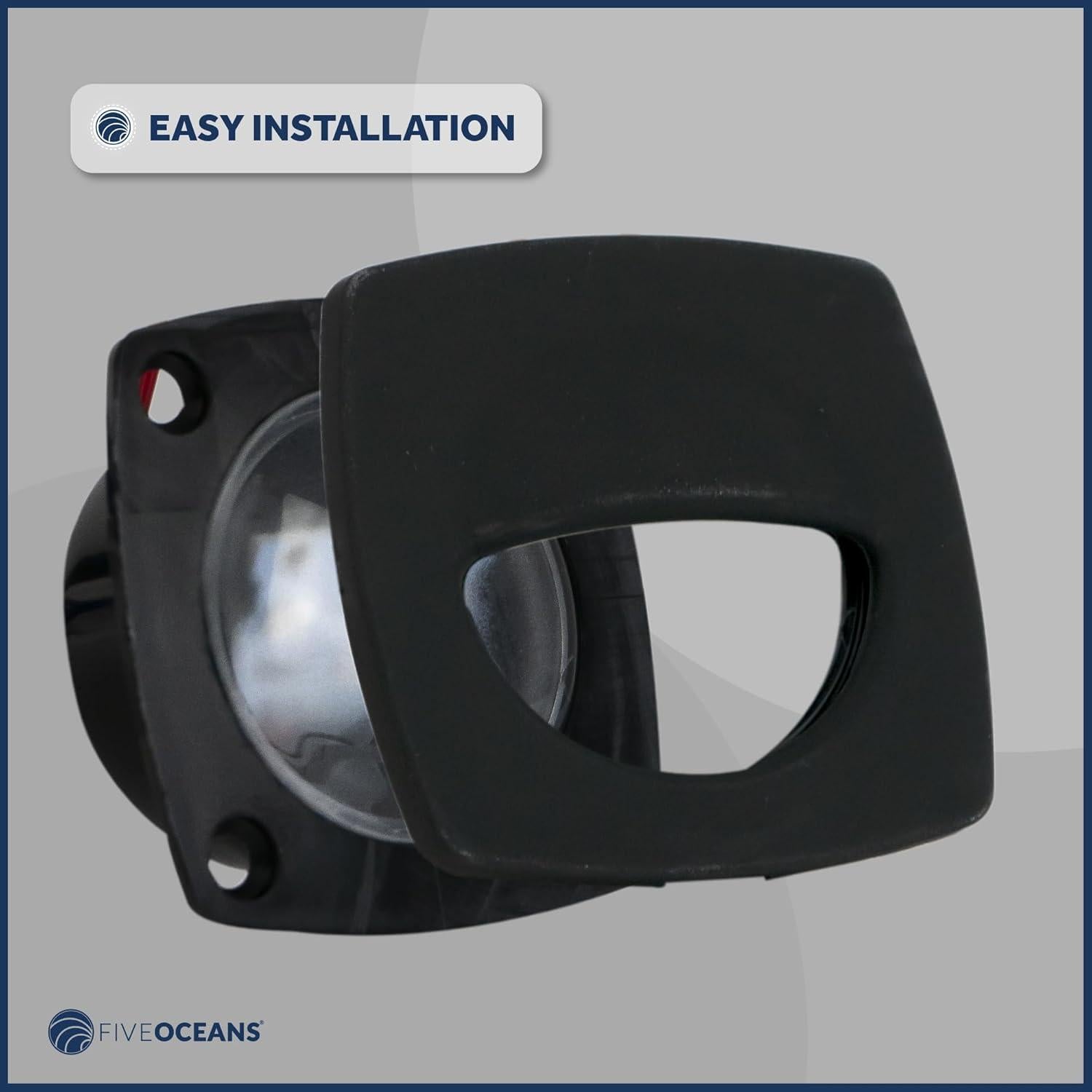 Luz de Compañero LED Cuadrada 58mm Five Oceans Blanco Frío