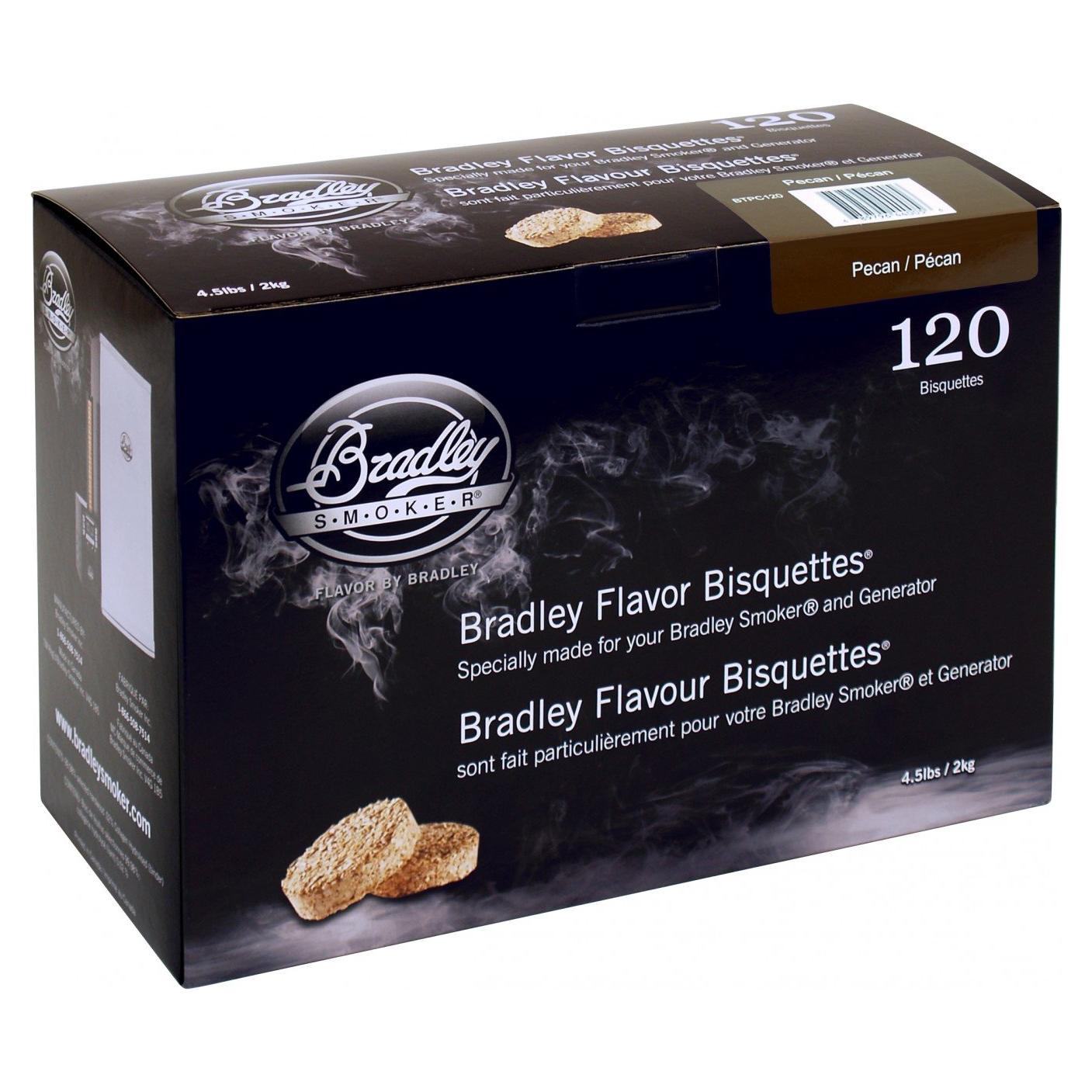 Bisquettes de Madera para Ahumar Bradley - Nuez, 120 Unidades