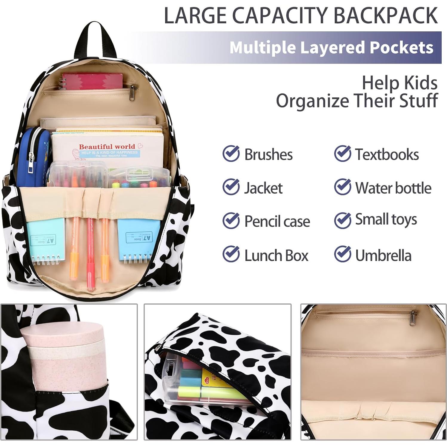 Mochila Escolar de Vaca Shenzhenshichuancheng 38 cm Niñas