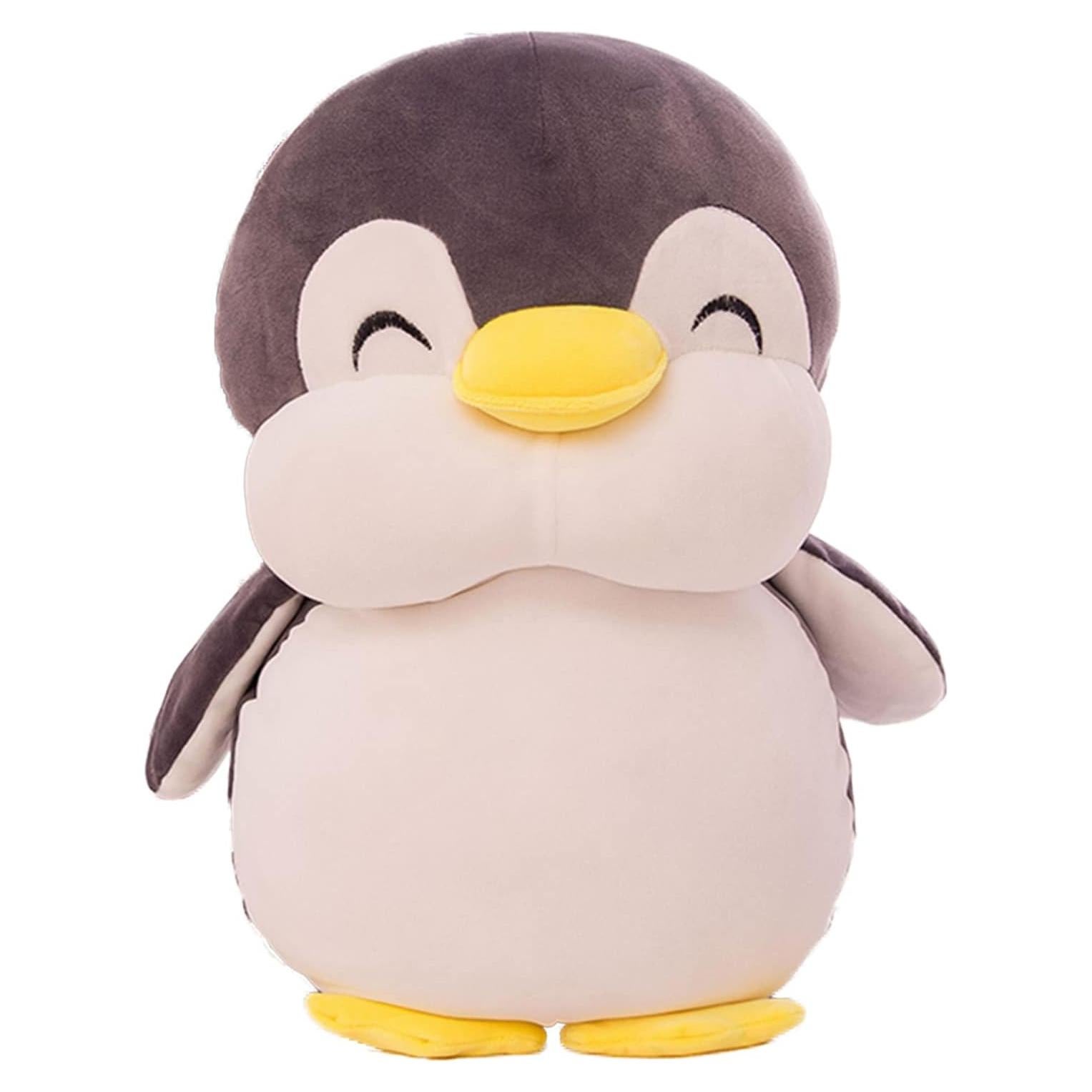 Pinguino de Peluche 30 cm TONGSONG Almohada Suave Negro