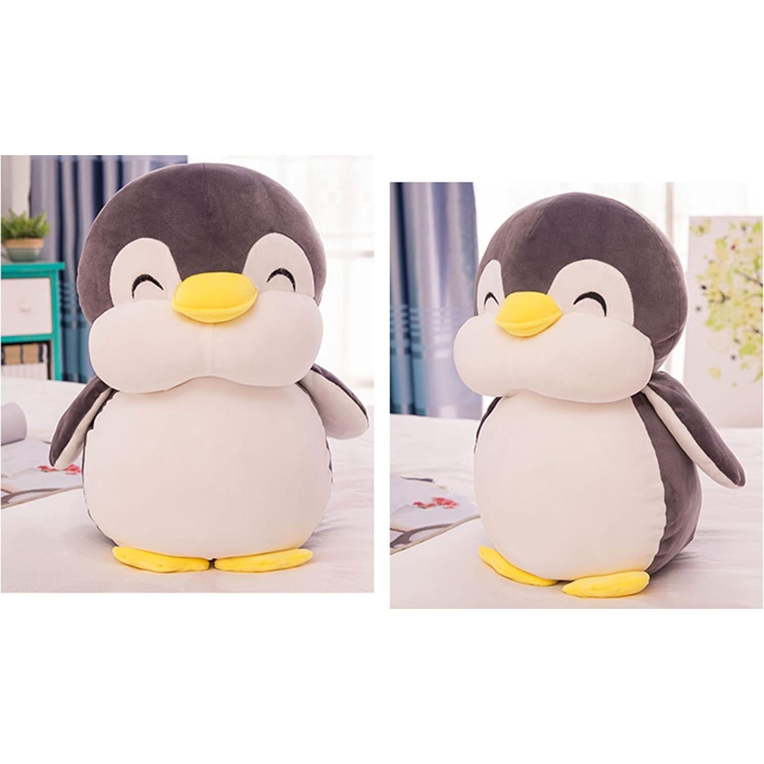 Pinguino de Peluche 30 cm TONGSONG Almohada Suave Negro
