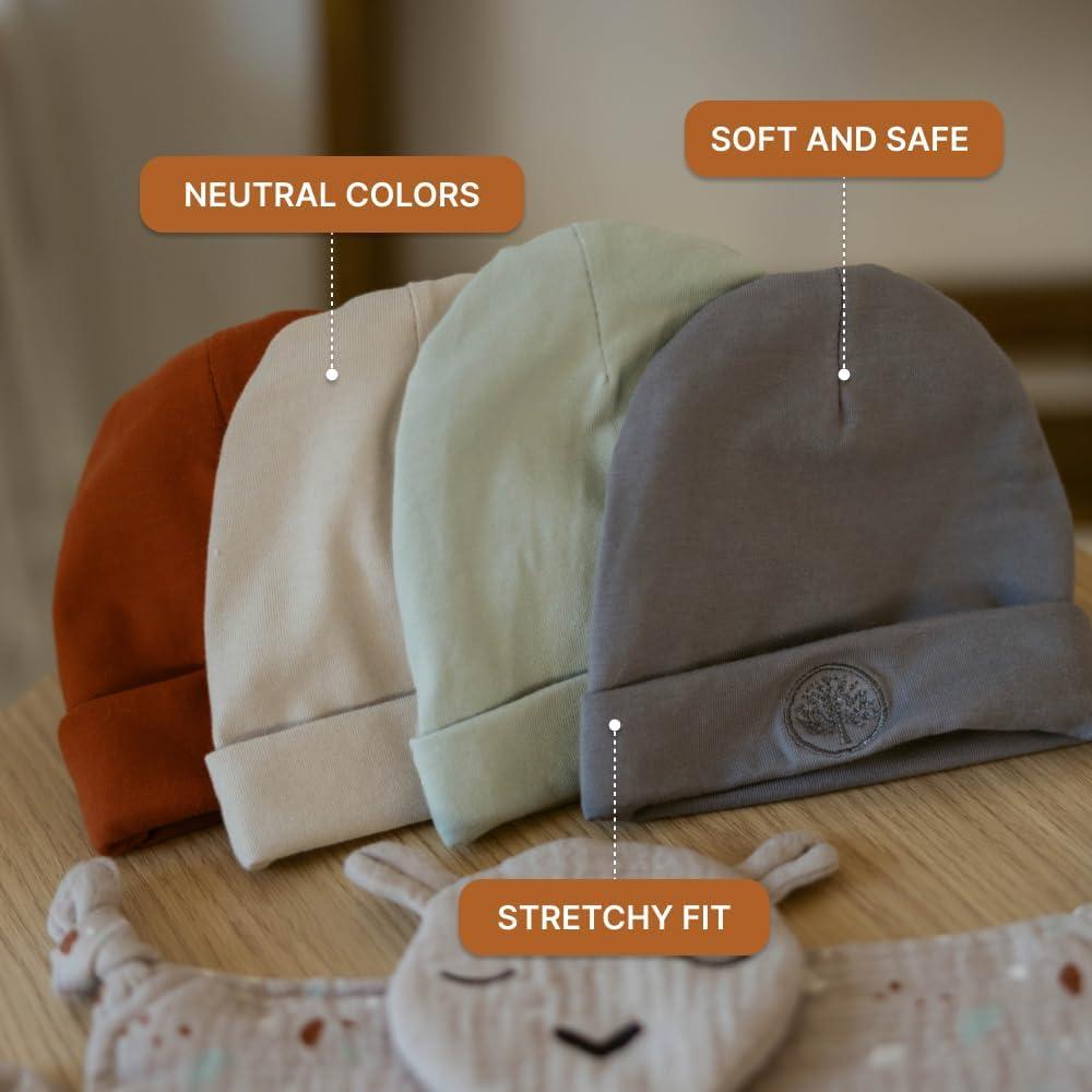 Conjunto de Gorro Beanie para Bebé Parker 2-Pack Algodón 100%