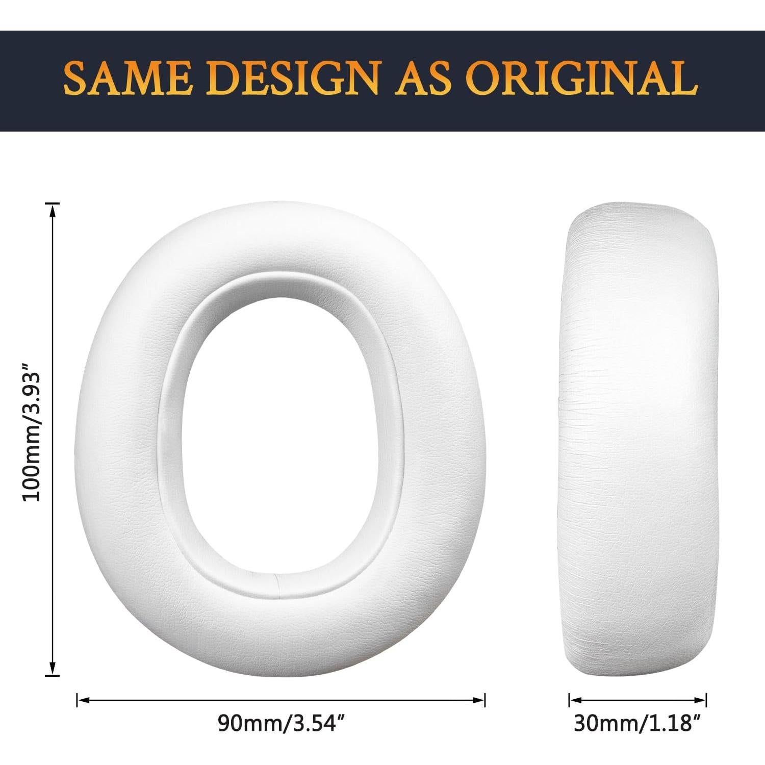 Almohadillas de Reemplazo SOULWIT para Auriculares Logitech G735 - Blanco