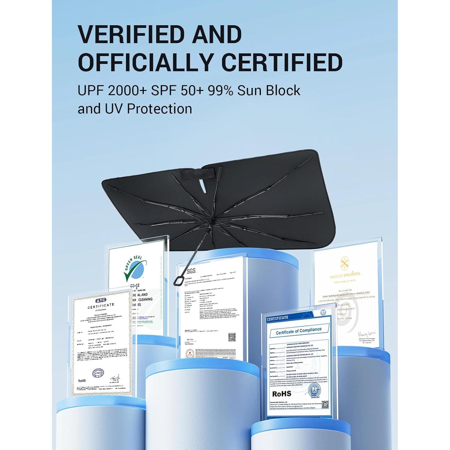 Proadsy Parasol Reflector Solar Mazda 3 2019-2025 Plegable