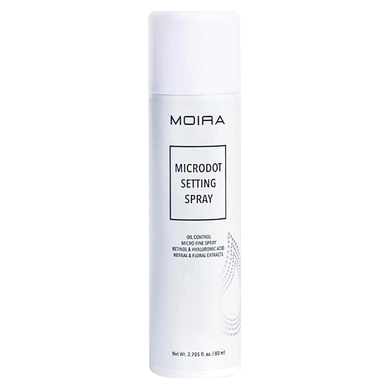 Spray Fijador Microdot Moira 120ml - Hidratante y Vegano