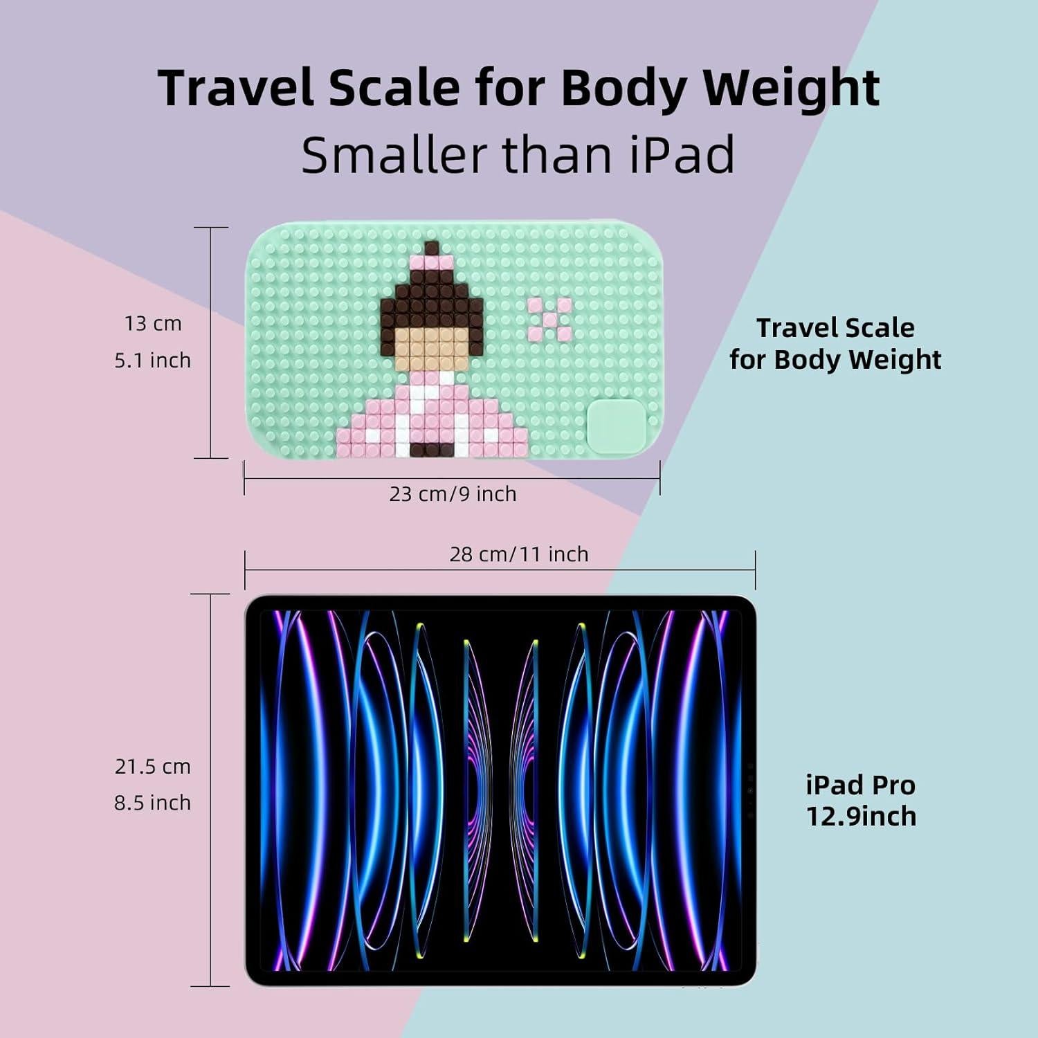 Balanza Digital de Viaje Venugopalan 150 kg Azul 23x13 cm