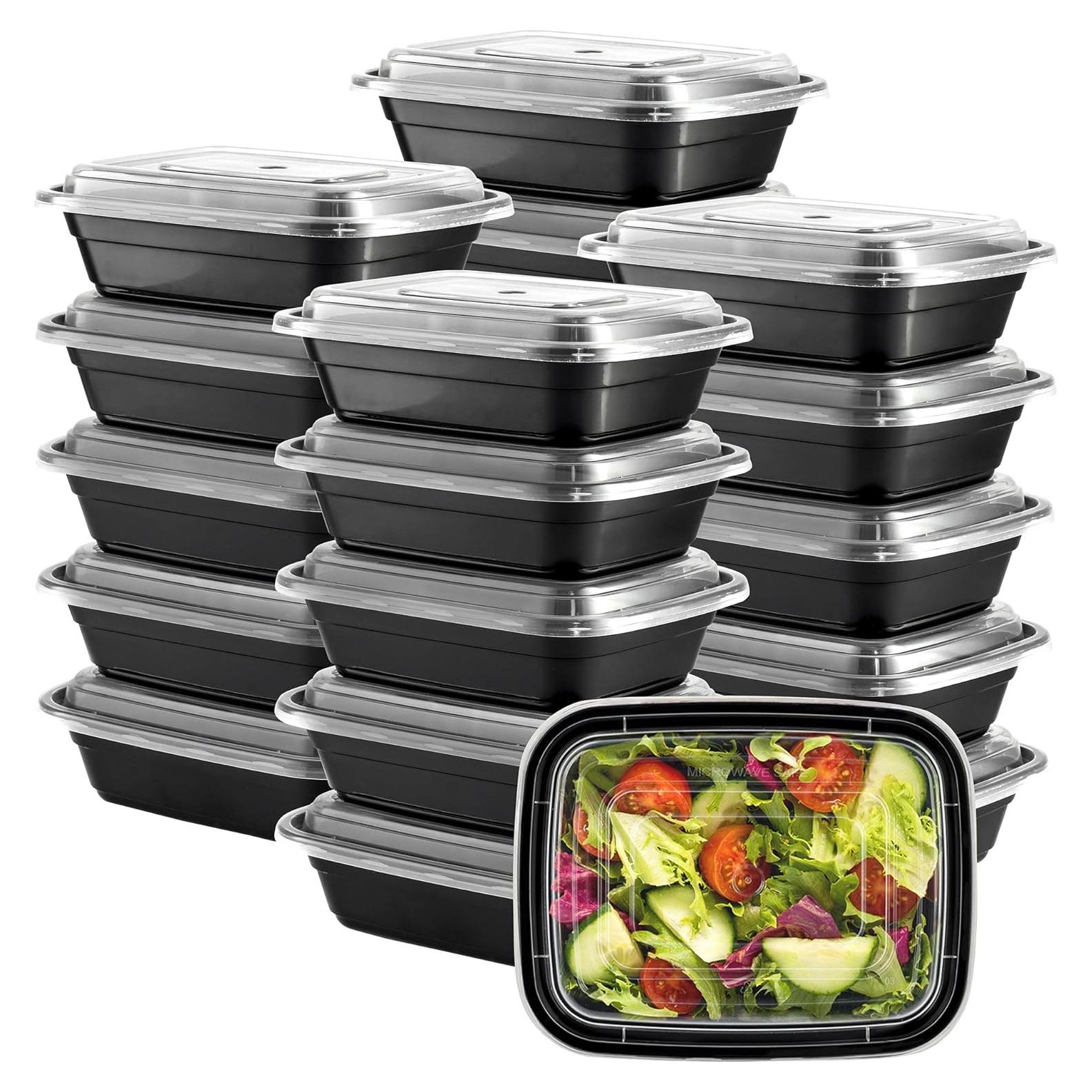 Contenedores de Comida GUSTO 12 oz 50 Piezas Reutilizables