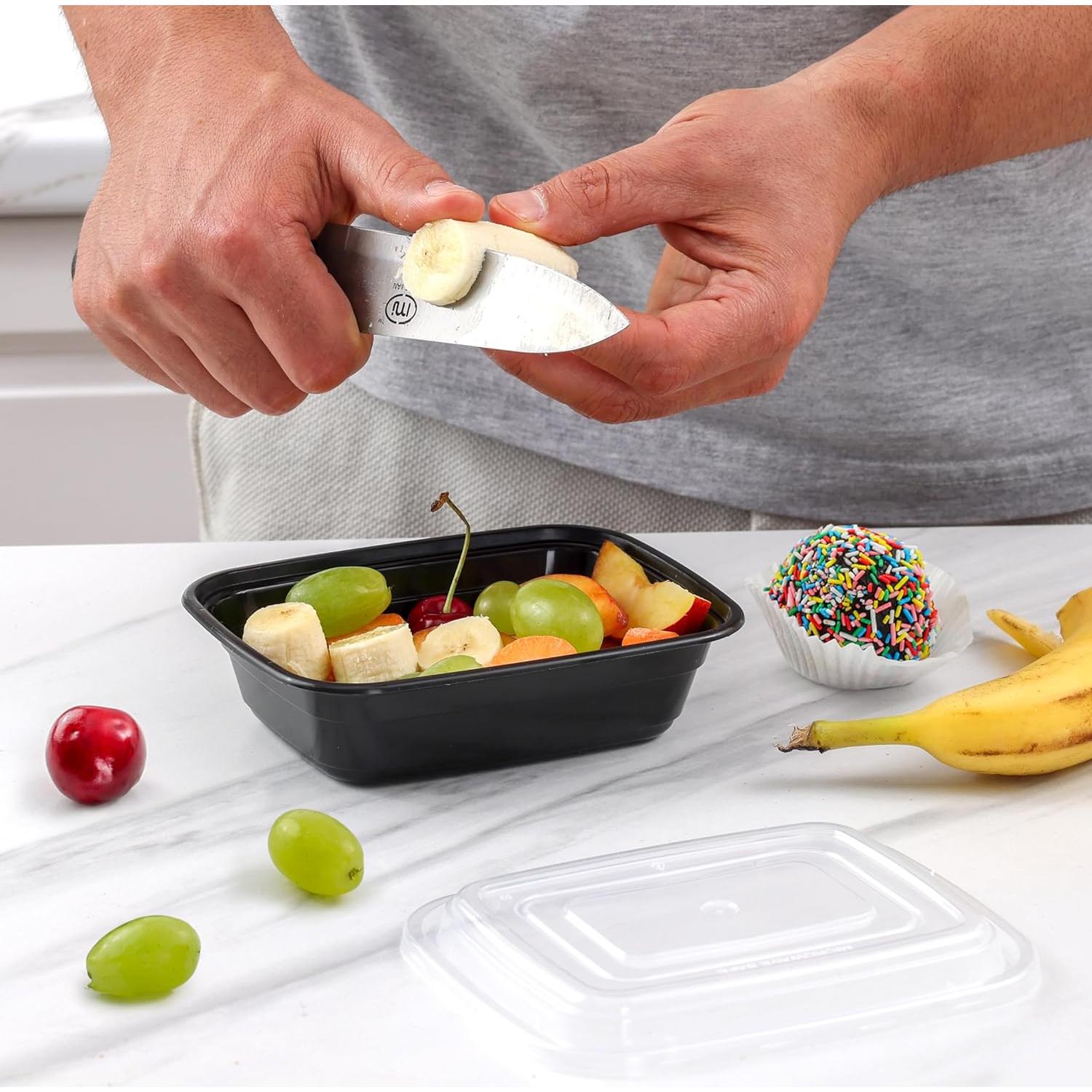 Contenedores de Comida GUSTO 12 oz 50 Piezas Reutilizables