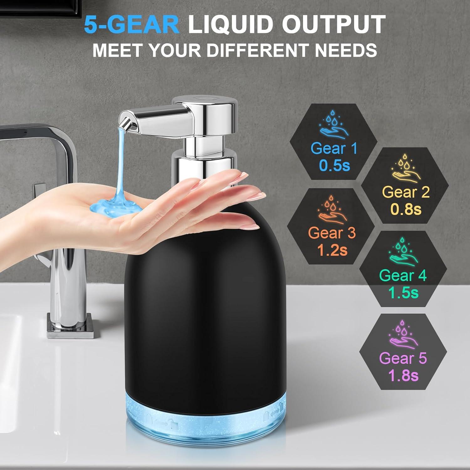 Dispensador Automático de Jabón Líquido Blancel 320ml Negro