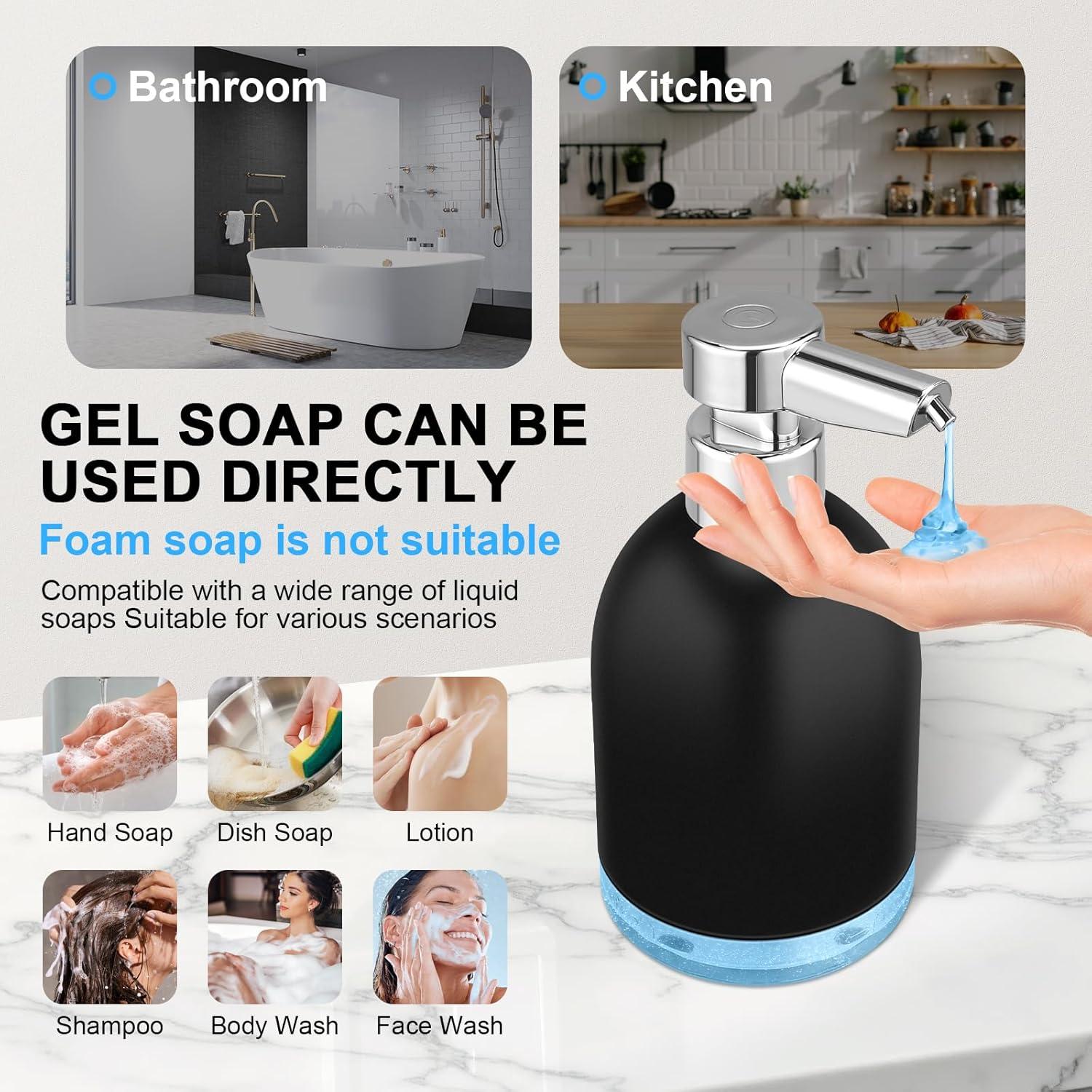 Dispensador Automático de Jabón Líquido Blancel 320ml Negro