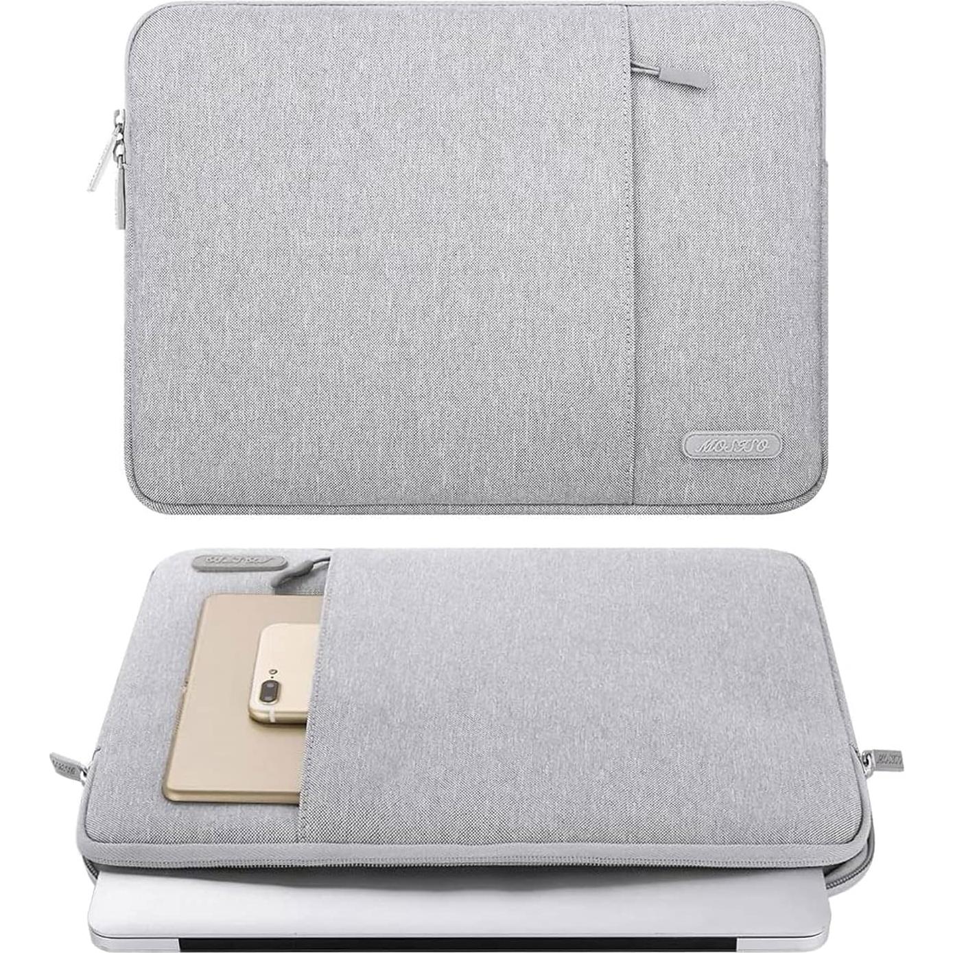 Funda para Laptop MOSISO 13" Gris con Bolsillo Extra